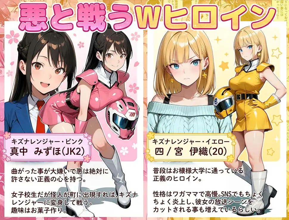 正義の戦隊ヒロイン!無限ハードSEXで戦えないほど快楽依存に調教され悪の組織に完堕ちする!・後編 - サンプル2