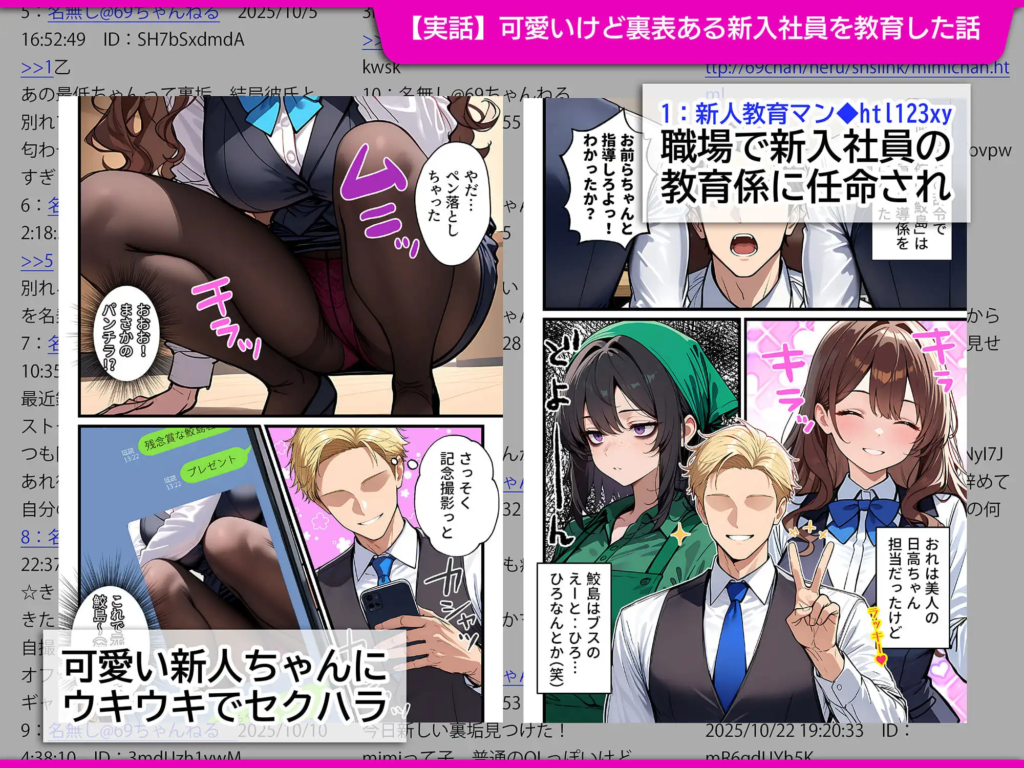 地味でブスだと思ってた新人清掃員の裏垢特定 粘着SEXで彼氏と別れさせた物語 裏ルート - サンプル1