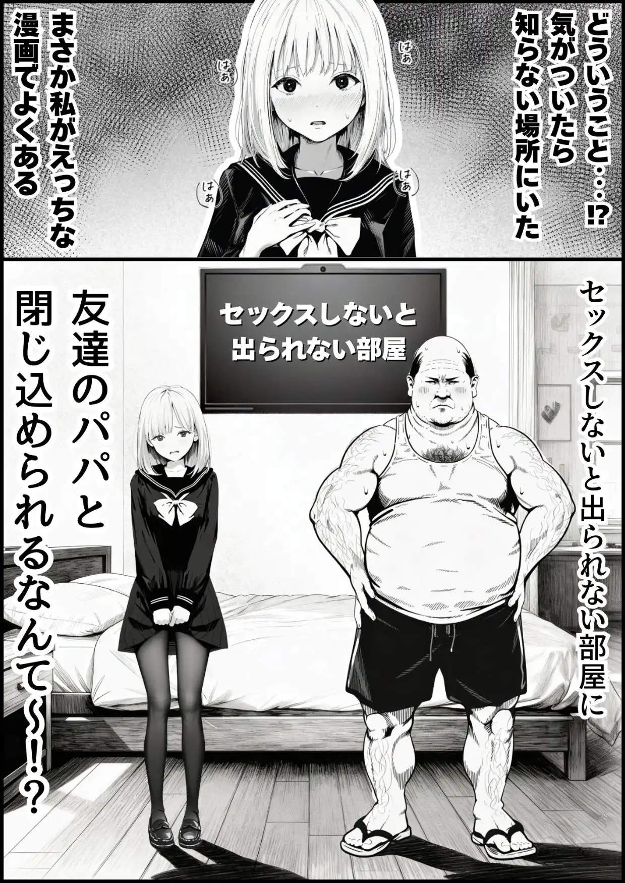 セックスしないと出られない部屋に親友のパパと閉じ込められたんですけど〜!? - サンプル1