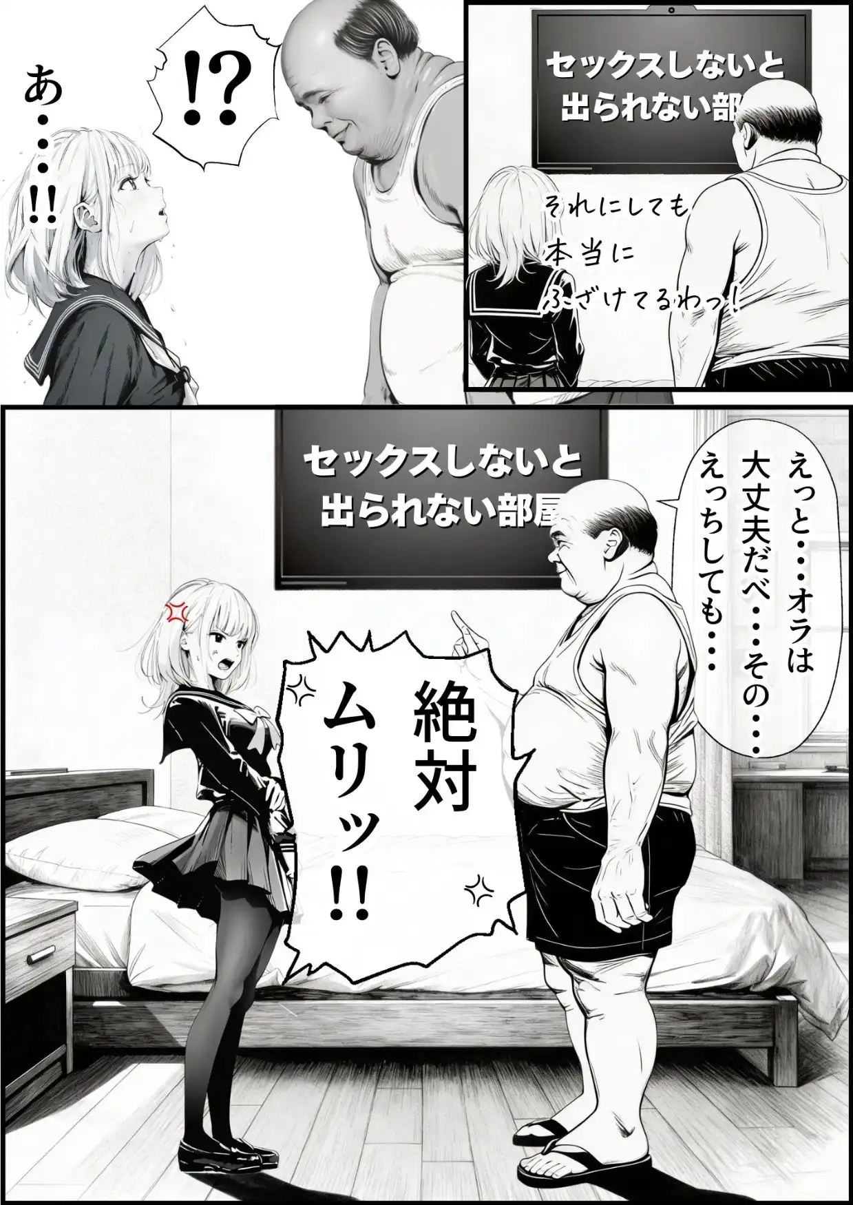 セックスしないと出られない部屋に親友のパパと閉じ込められたんですけど〜!? - サンプル2