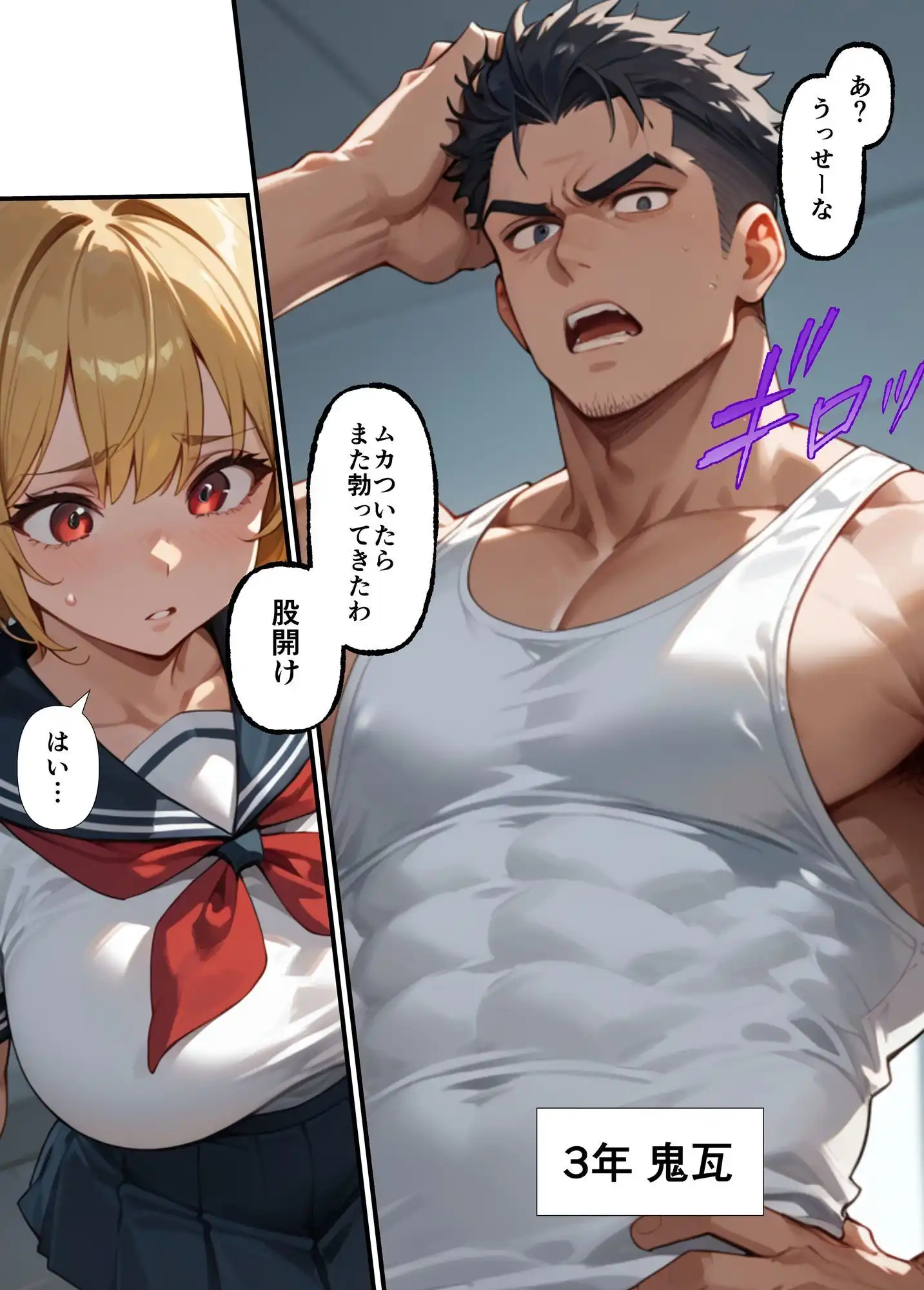 巨乳ギャルが先輩彼氏と教室でセックス！？ 撮影に成功した俺はこれをネタに本番の交渉をするwww