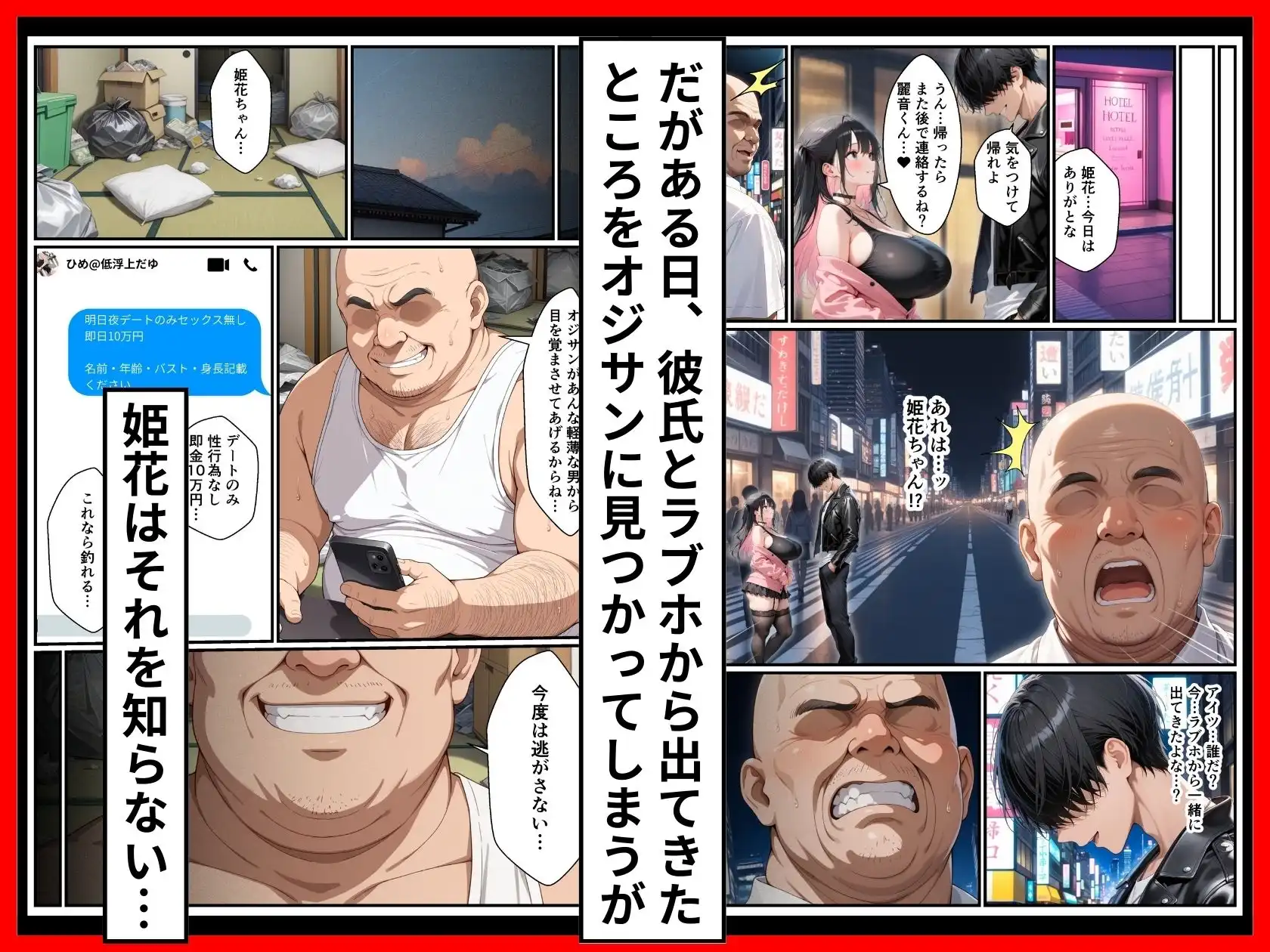 頂き女子が無敵オジに制裁SEX執行されて完堕ちする話 - サンプル2