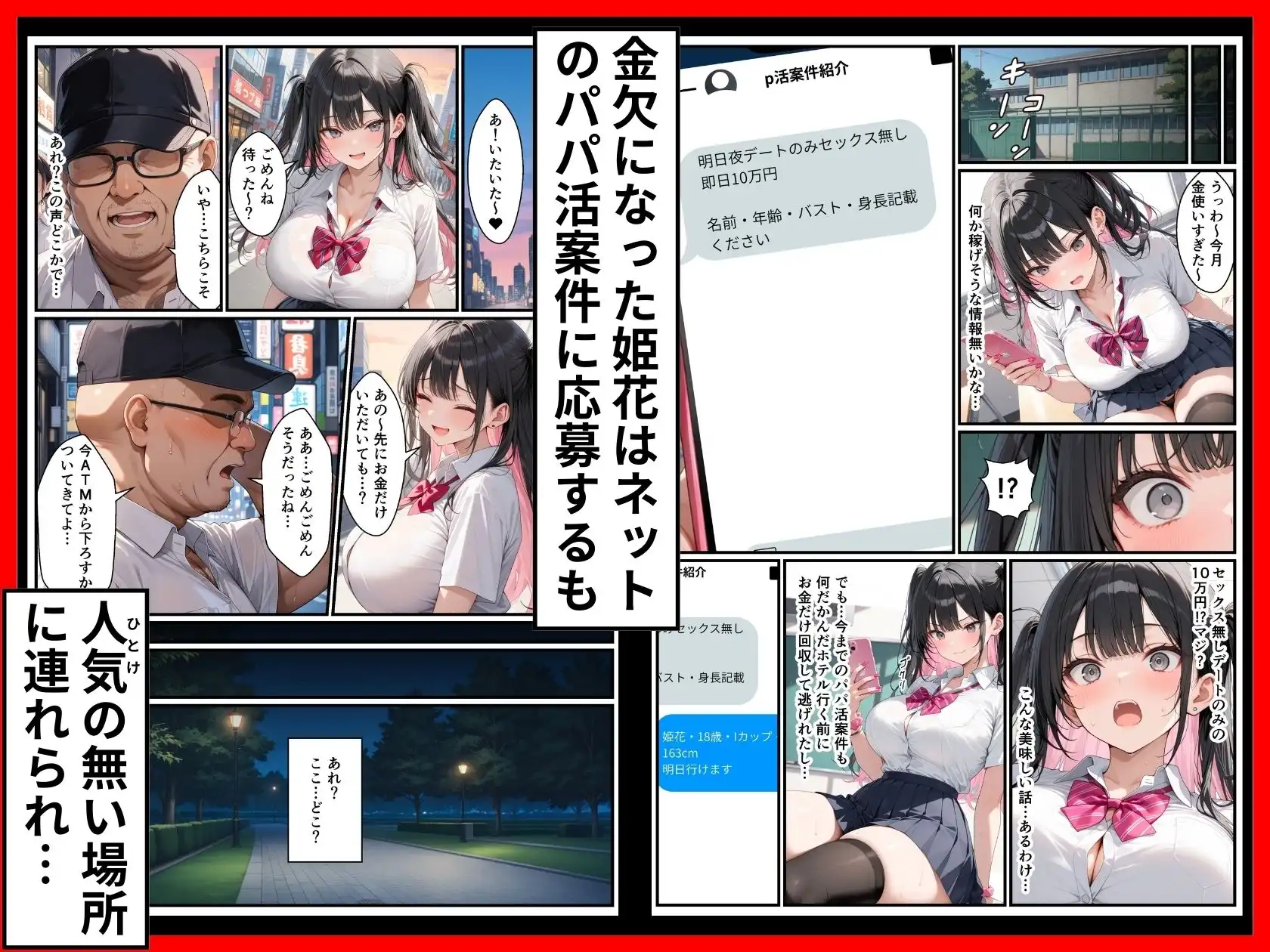 頂き女子が無敵オジに制裁SEX執行されて完堕ちする話 - サンプル3