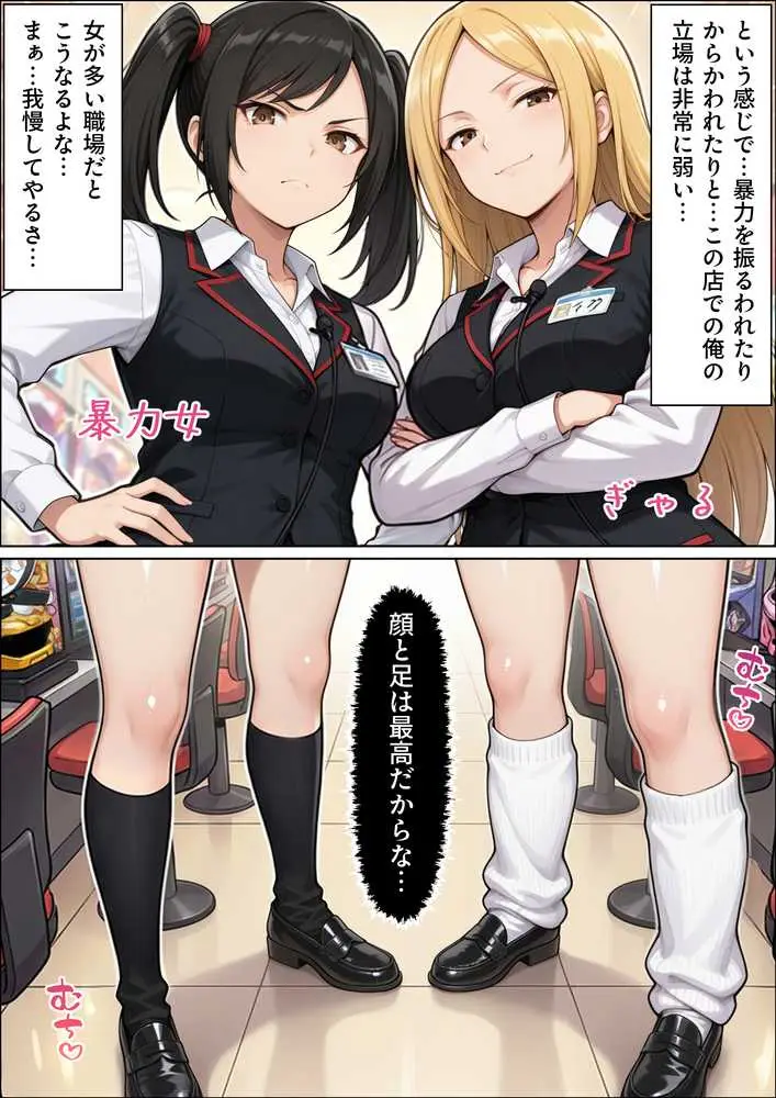 パチンコ店長の俺。女子スタッフのシコい足で毎日脳汁出してたらイチャラブSEXする事になった!〜ただし時々殴られる〜 - ページ14
