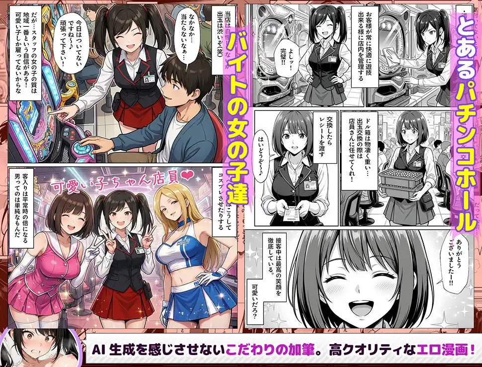 パチンコ店長の俺。女子スタッフのシコい足で毎日脳汁出してたらイチャラブSEXする事になった!〜ただし時々殴られる〜 - サンプル3