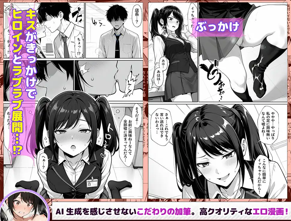 パチンコ店長の俺。女子スタッフのシコい足で毎日脳汁出してたらイチャラブSEXする事になった!〜ただし時々殴られる〜 - サンプル7