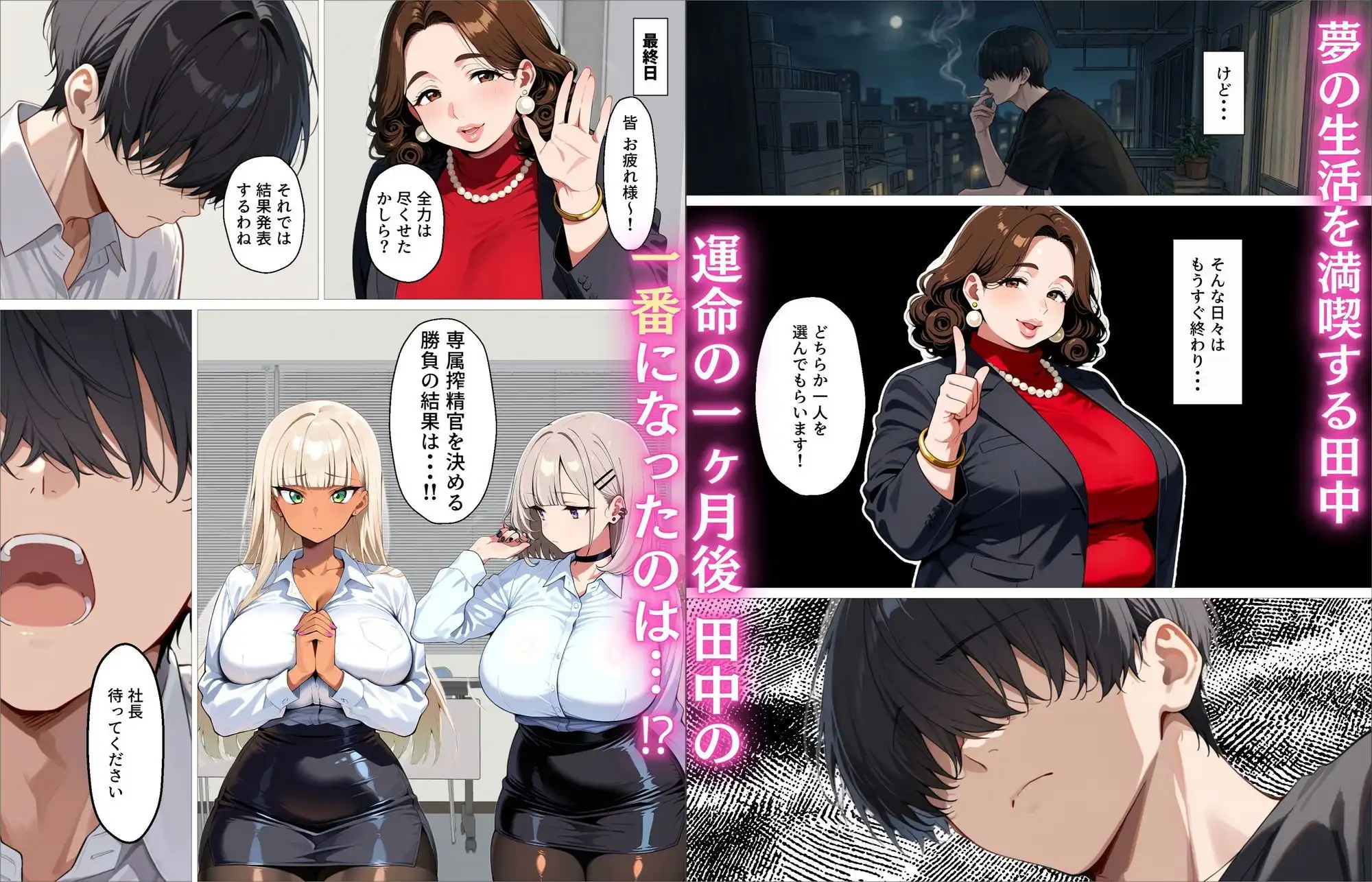 新卒の黒ギャルとダウナーギャルが「2人で」搾精してくれる話 - サンプル10
