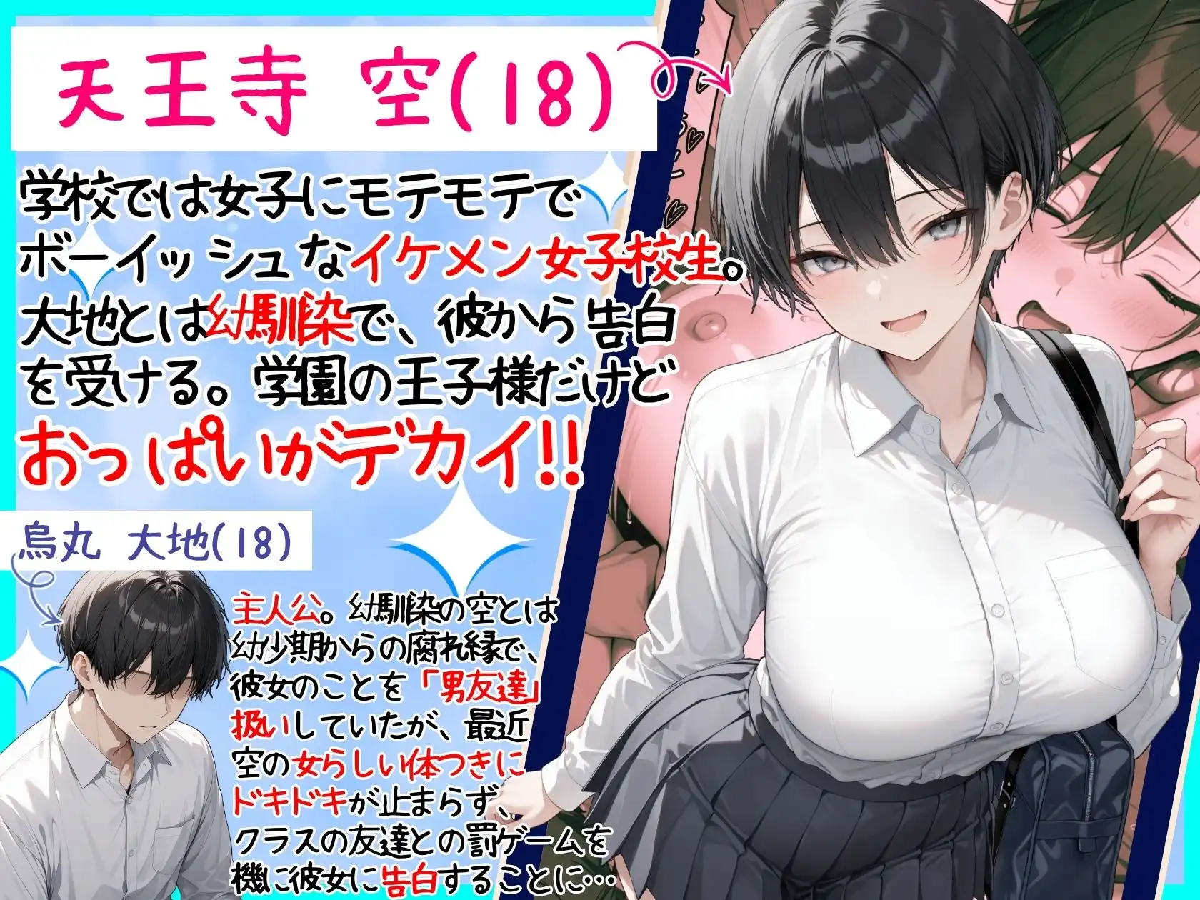 一週間後に学園の王子様な巨乳幼馴染とイチャらぶセックスする話 - サンプル1