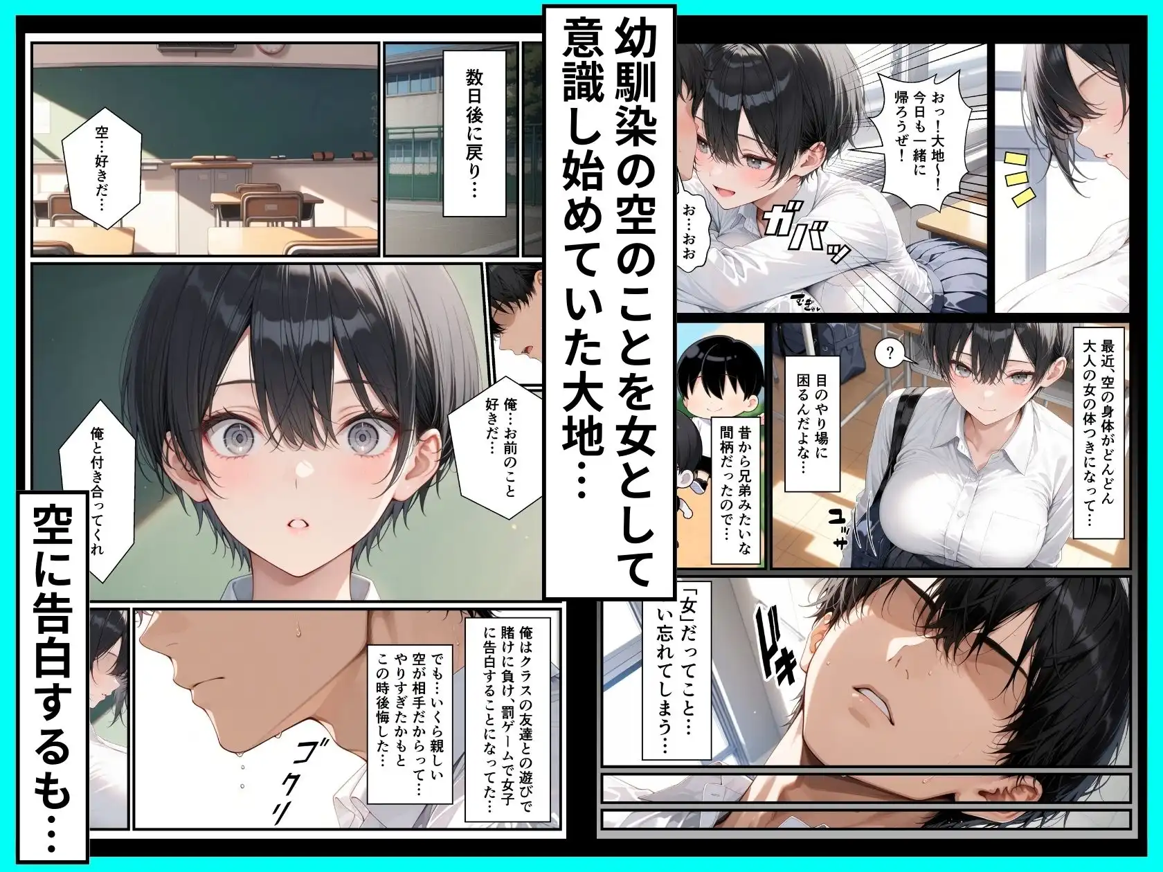 一週間後に学園の王子様な巨乳幼馴染とイチャらぶセックスする話 - サンプル2