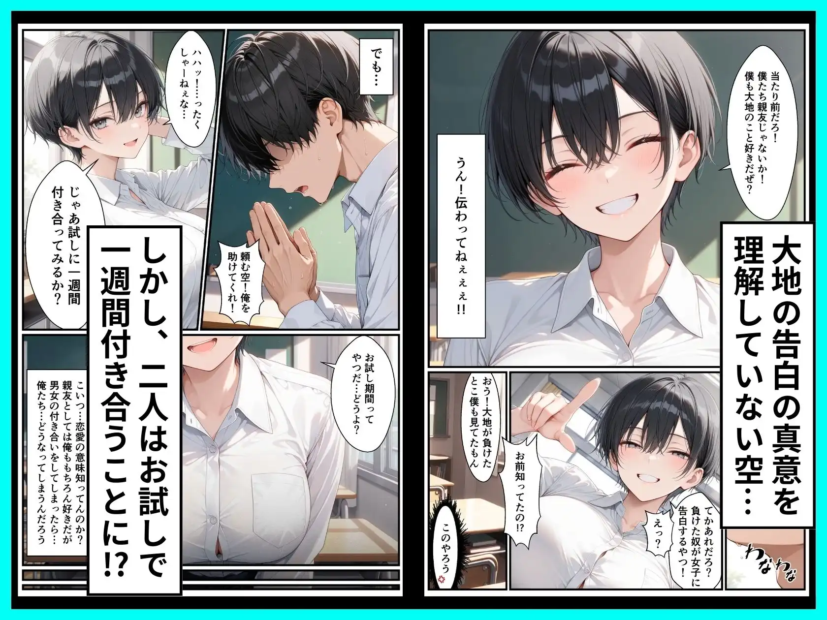 一週間後に学園の王子様な巨乳幼馴染とイチャらぶセックスする話 - サンプル3