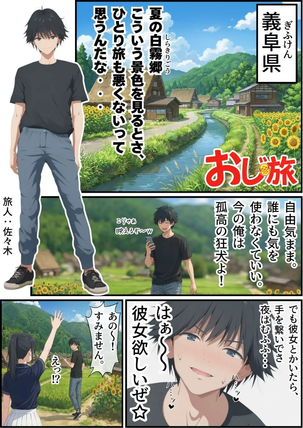 【義阜編】おじさん、私を旅に連れてって - サンプル1