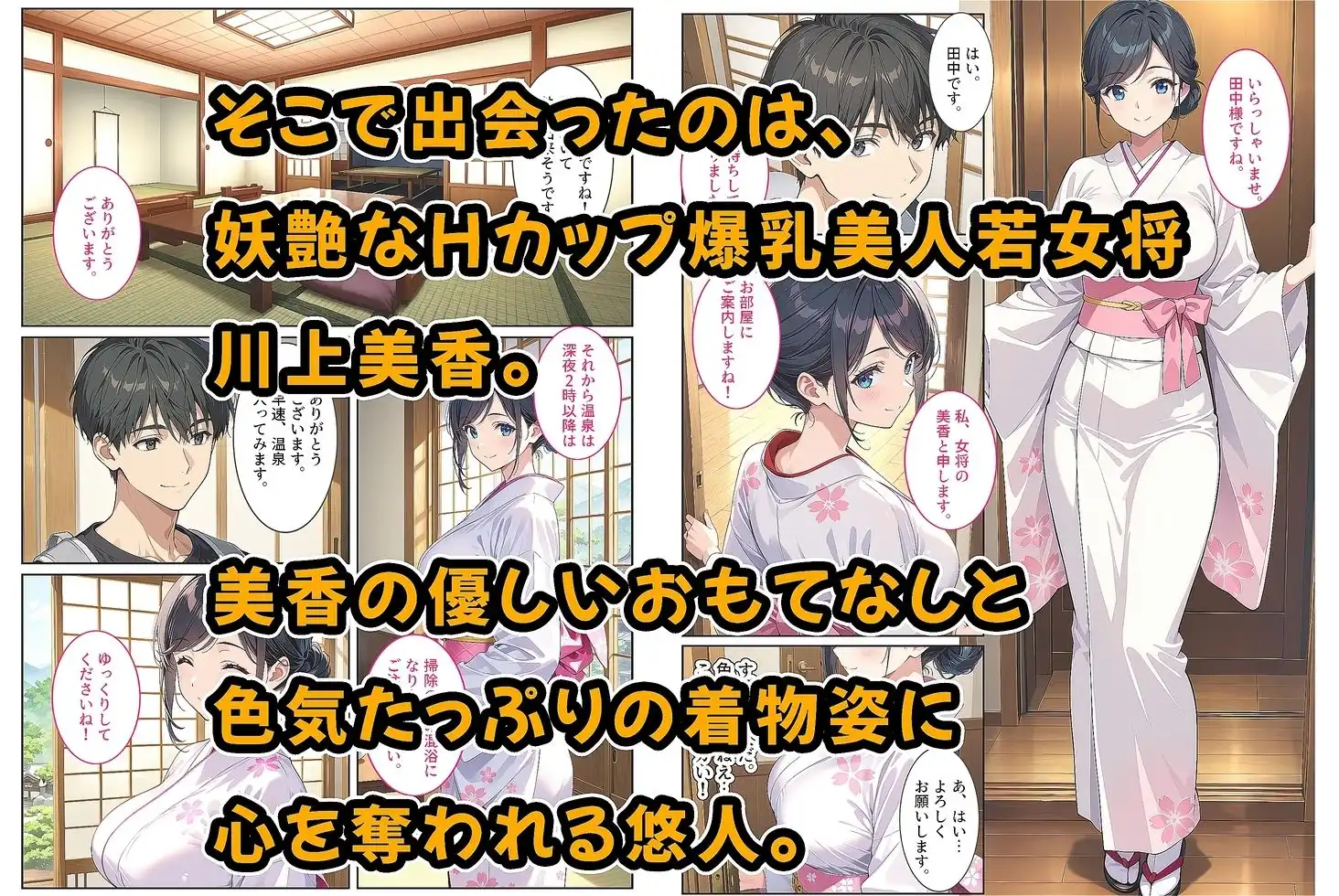 温泉宿の欲求不満な爆乳若女将は混浴露天風呂で孕ませ中出しセックスさせてくれました。 - サンプル2