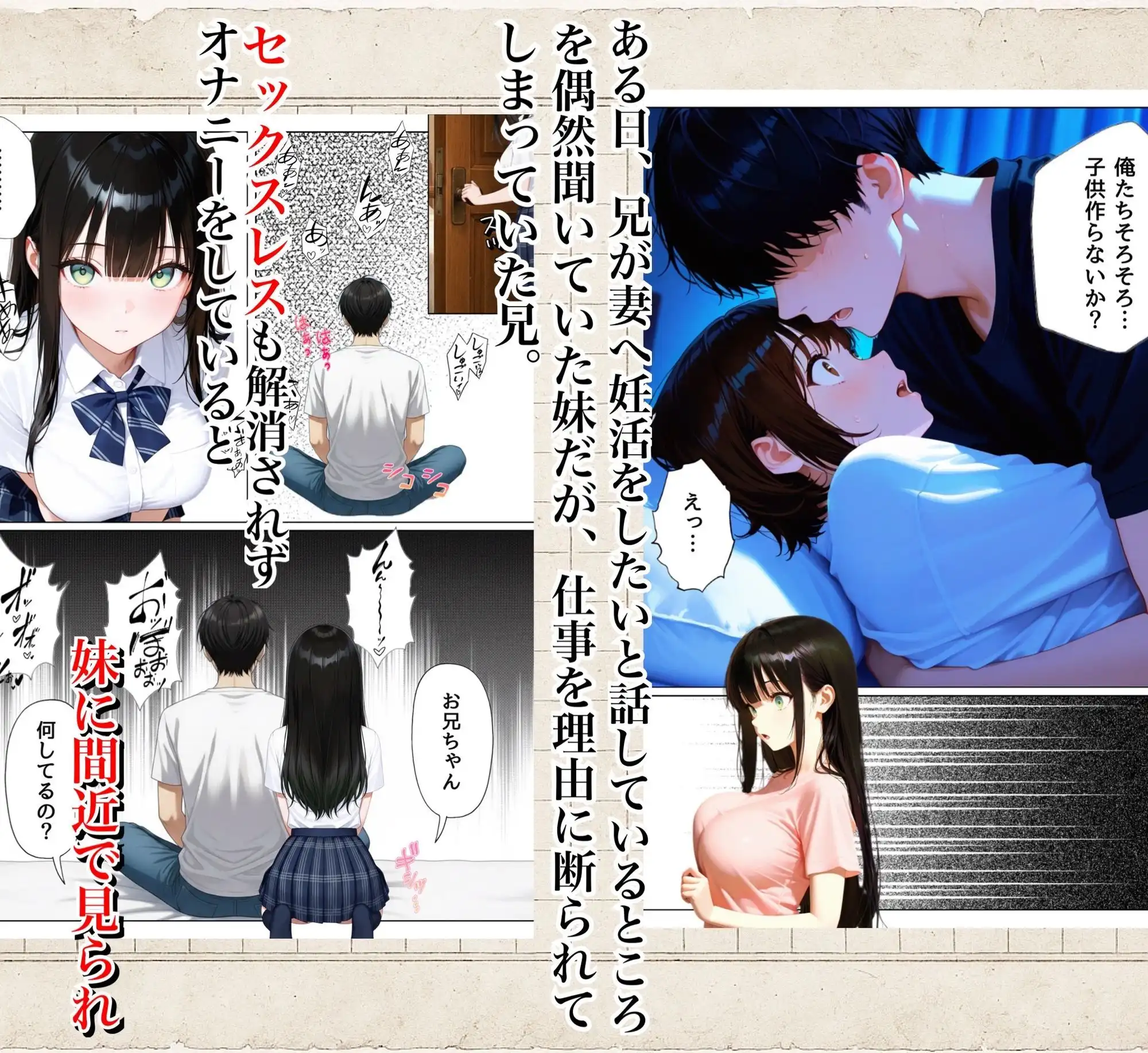 俺を好きすぎる妹がベロキス中出し懇願してくるので精液まみれにして孕ませてしまった話 - サンプル3