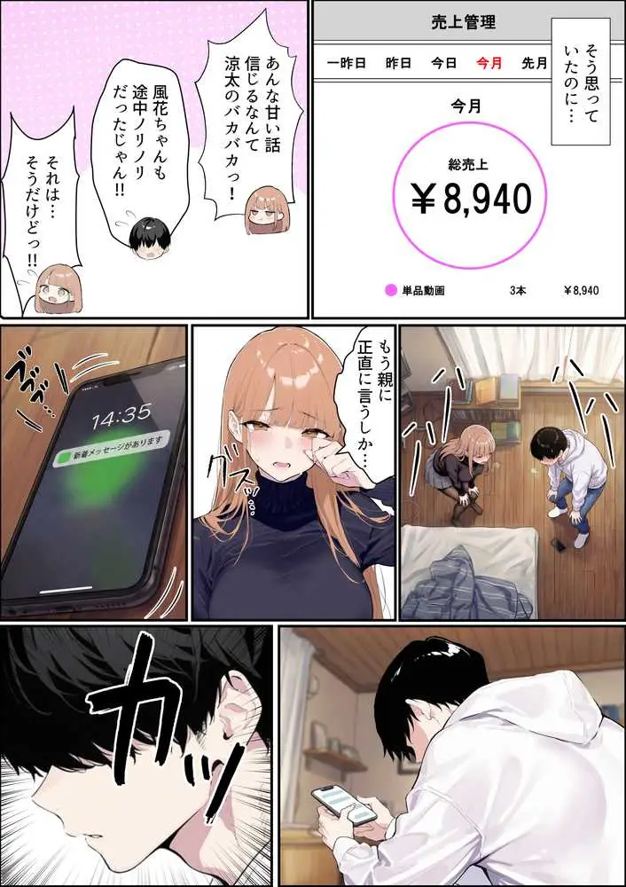 自認S(実はドM)なギャル彼女の疑似NTR動画配信で稼ぎます!(※疑似じゃなかった!?) - ページ06