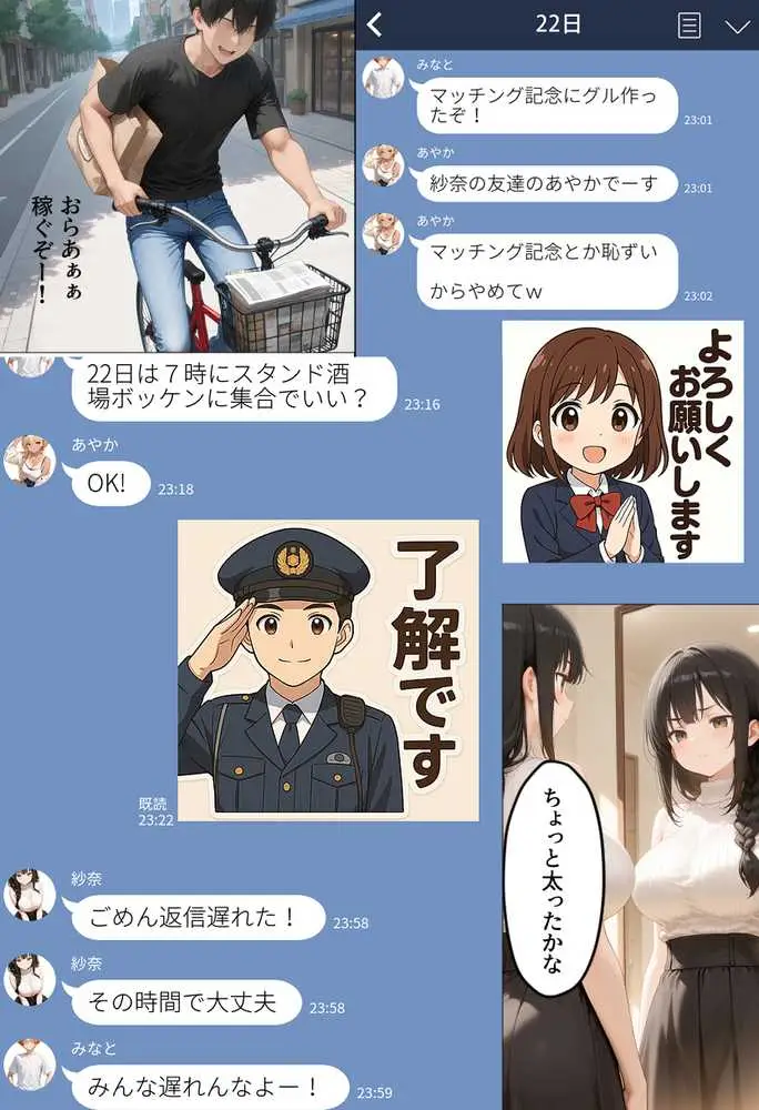 マチアプで出会ったご無沙汰清楚OLと雑魚マンギャルをWお持ち帰り!宅飲み泥●王様ゲームで理性崩壊しちゃった話 - ページ08