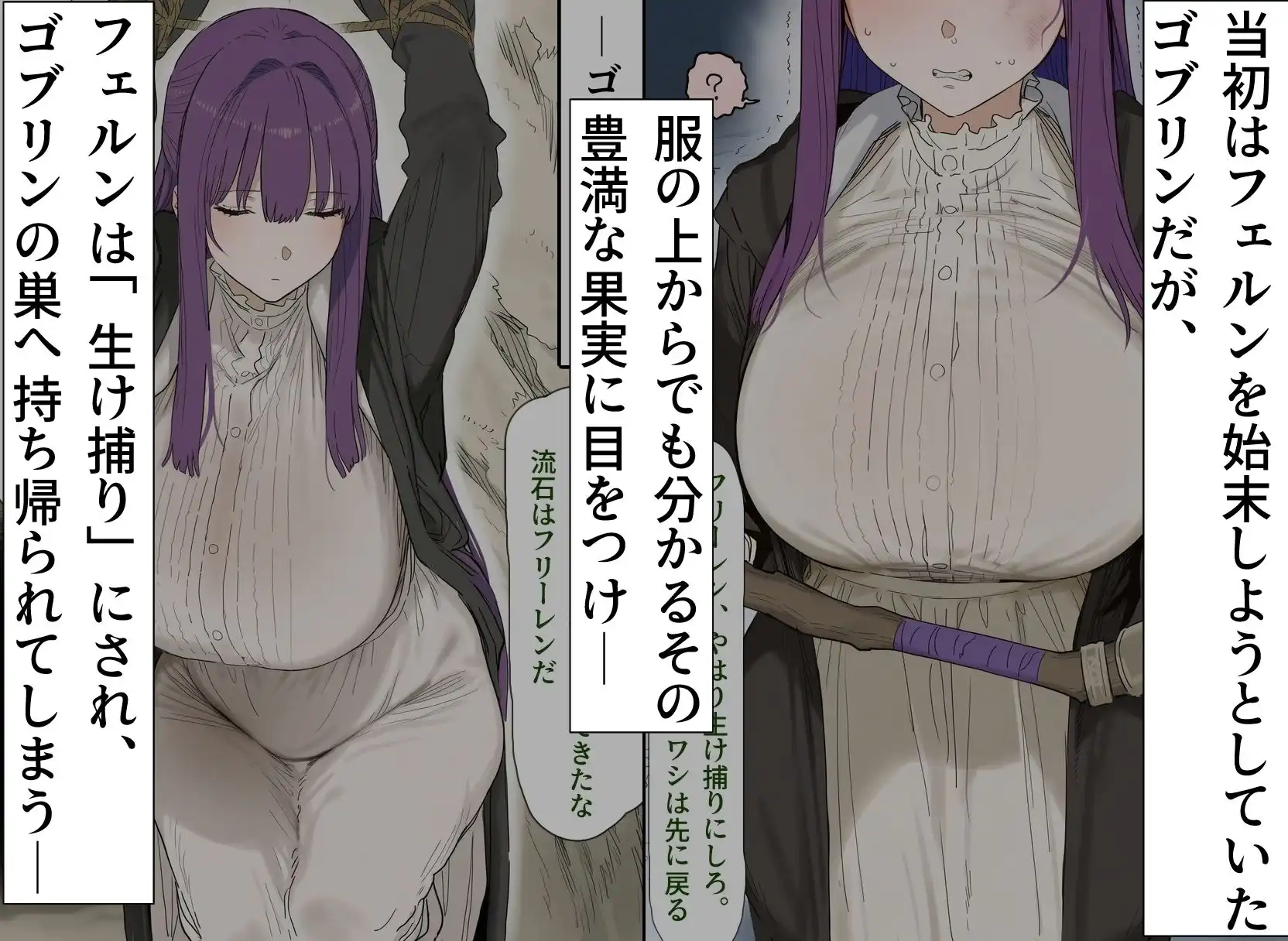 爆乳魔法使い、ゴブリンに堕ちる - サンプル3
