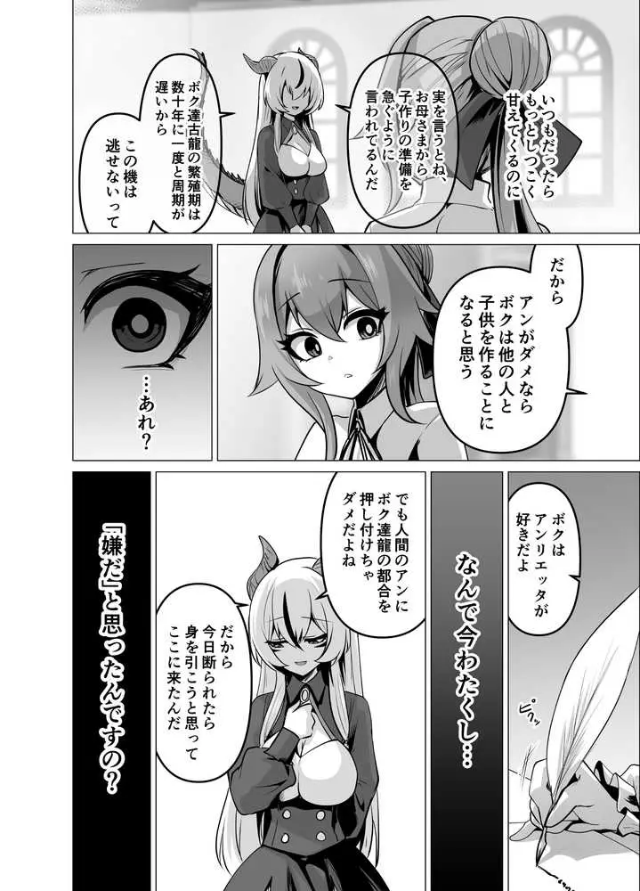 最強種族の龍の娘がしつこく子作りをねだってくるのでふたなりちんちんでわからせる話 - ページ22