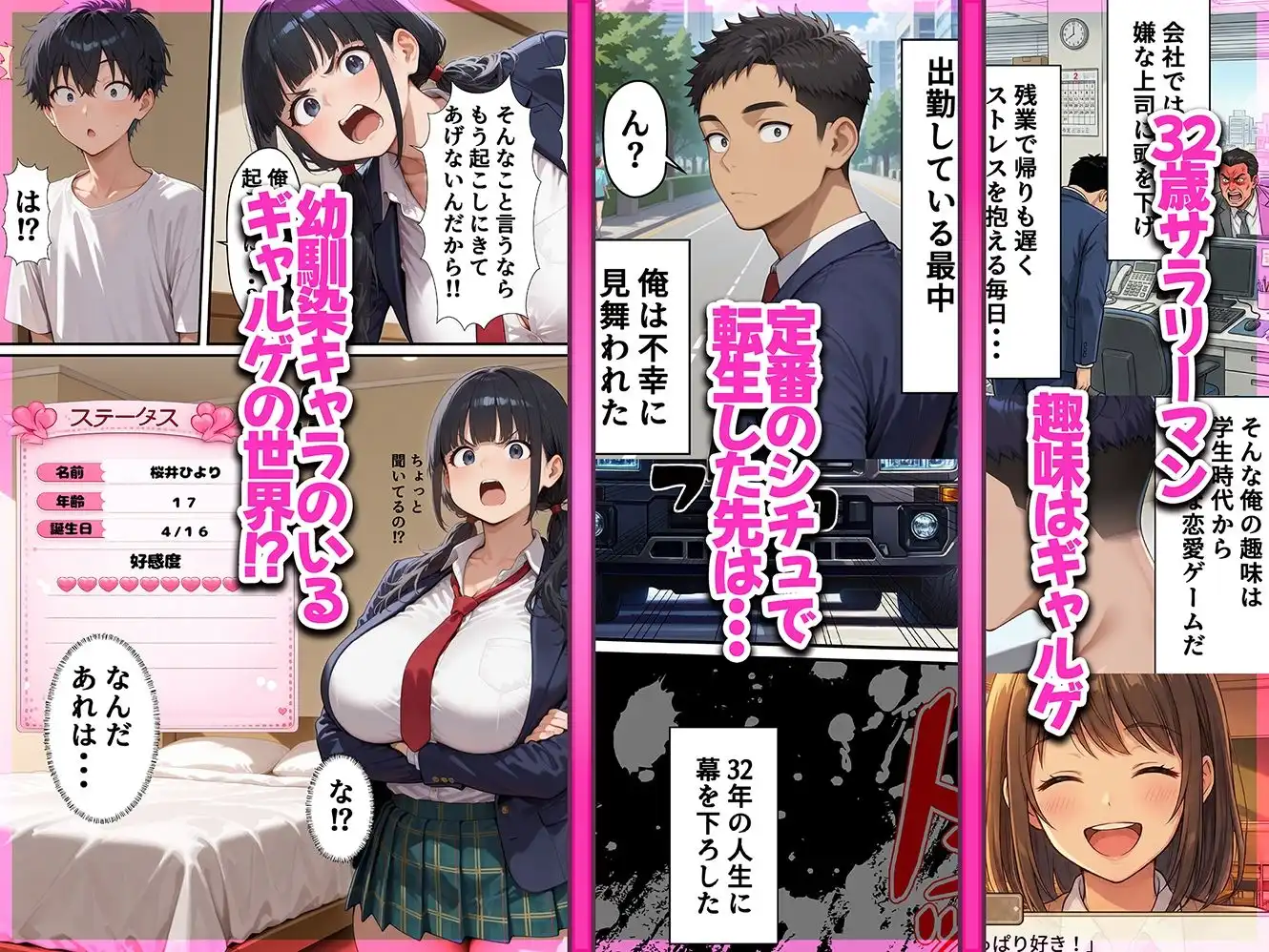 ギャルゲー世界に転生したら、ヒロイン達がライバルキャラに次々と寝取られた - サンプル1