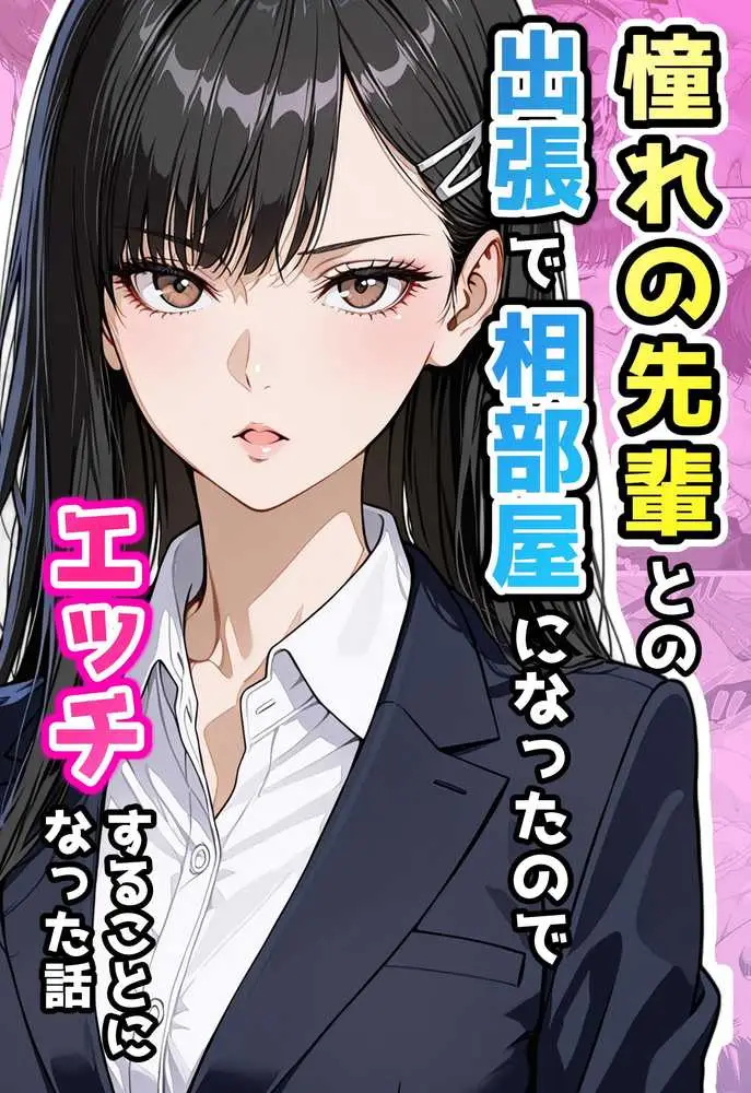 憧れの先輩との出張で相部屋になったので、エッチすることになった話 - ページ01