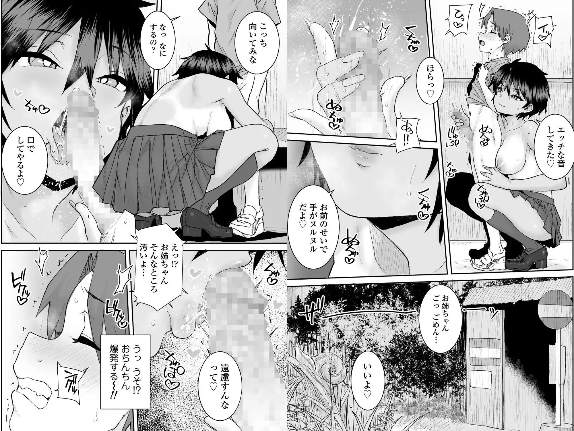 無口で気の強いボーイッシュなお姉ちゃんで僕は童貞を卒業しました - サンプル9