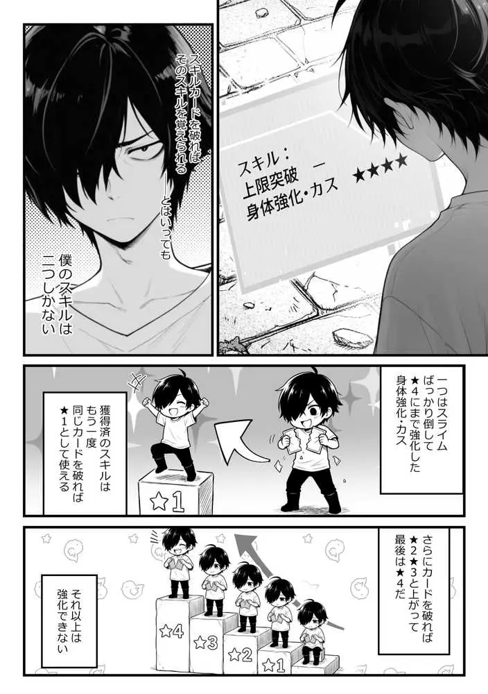 異世界でハズレスキル『上限突破』が覚醒し、神話級冒険者となったので、僕を虐めていたギャル達を全員、僕専用ご奉仕肉便器に躾けることにした。【覚醒編】 - ページ16