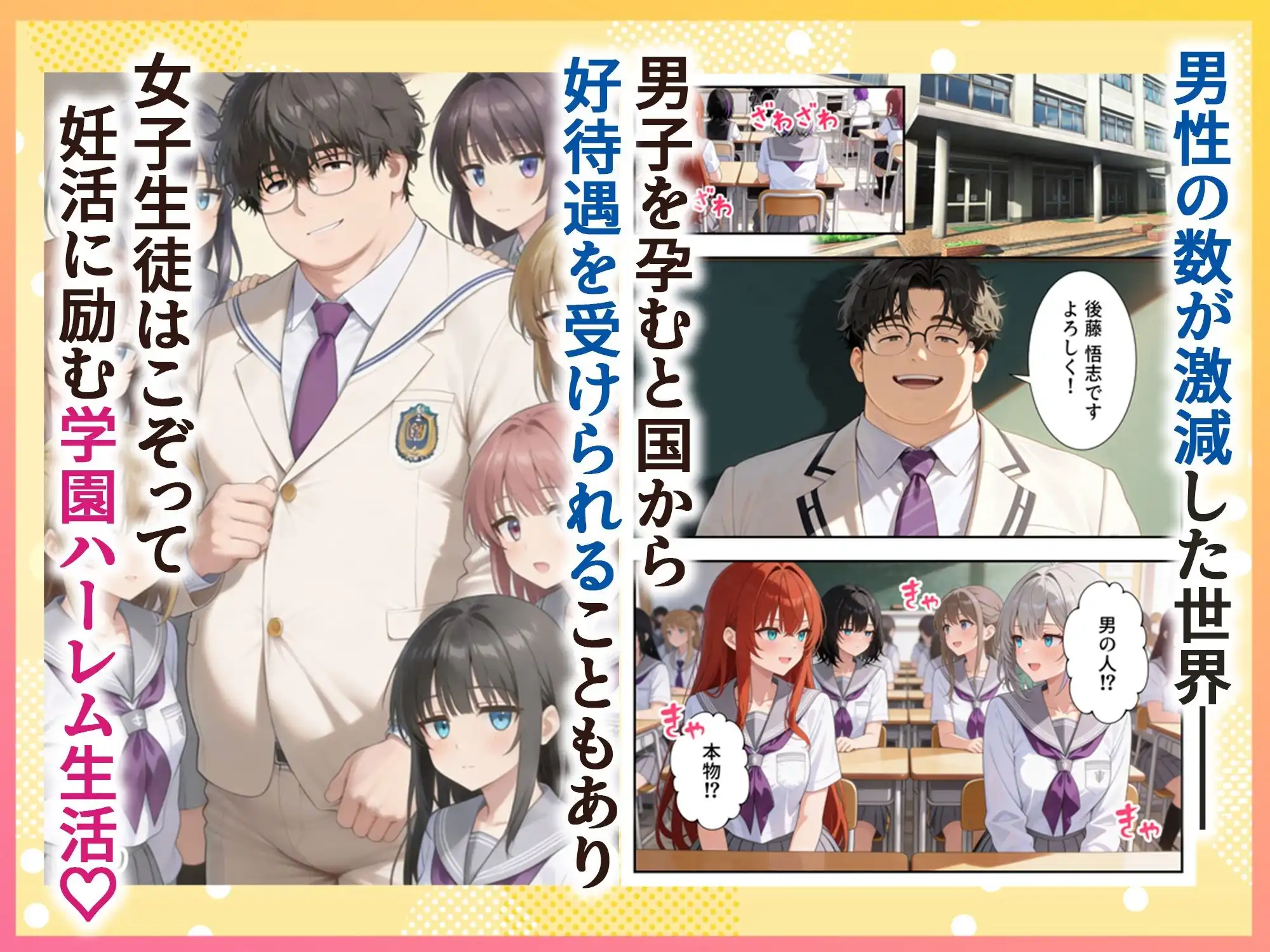 妊活ハーレム学園2 〜イケメンに全部奪われたけど転校したらまたデブス俺がチンポ王に！〜