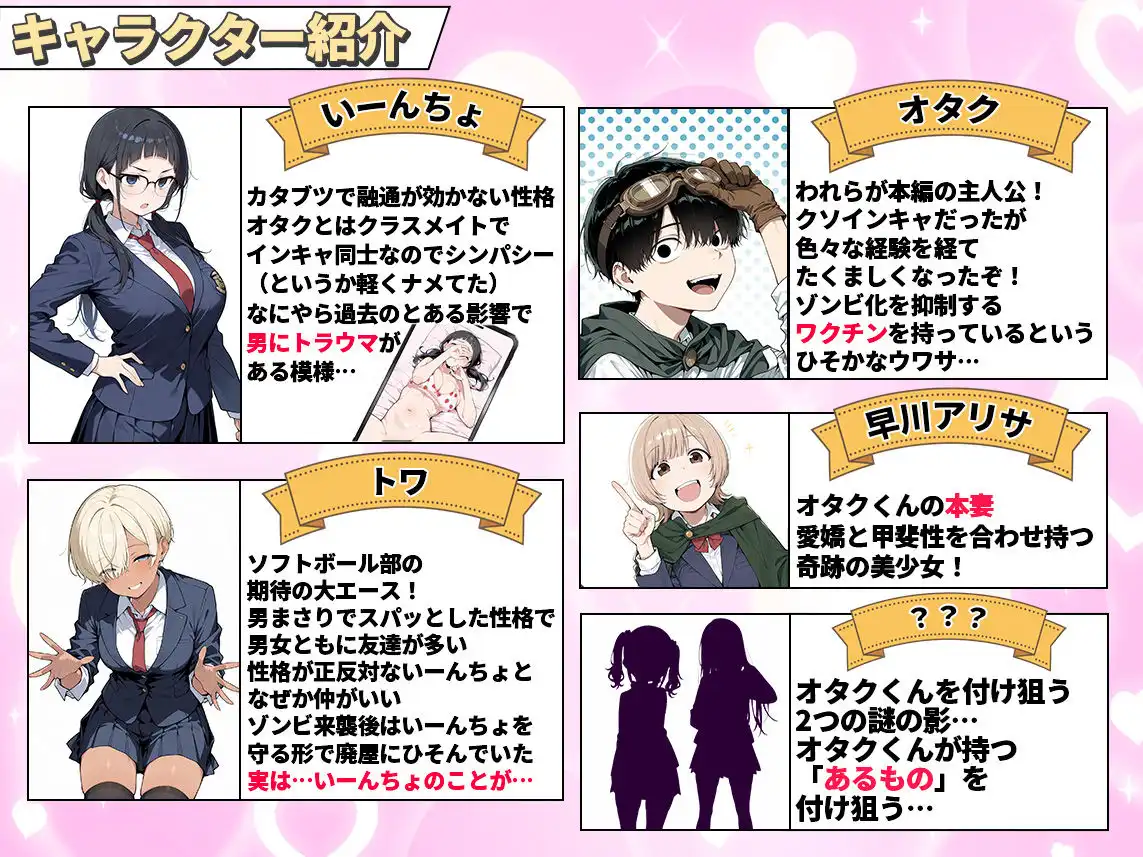 ゾンビに支配された学園で冴えない童貞のオタク君が少女たちの救世主になる話2 - サンプル1