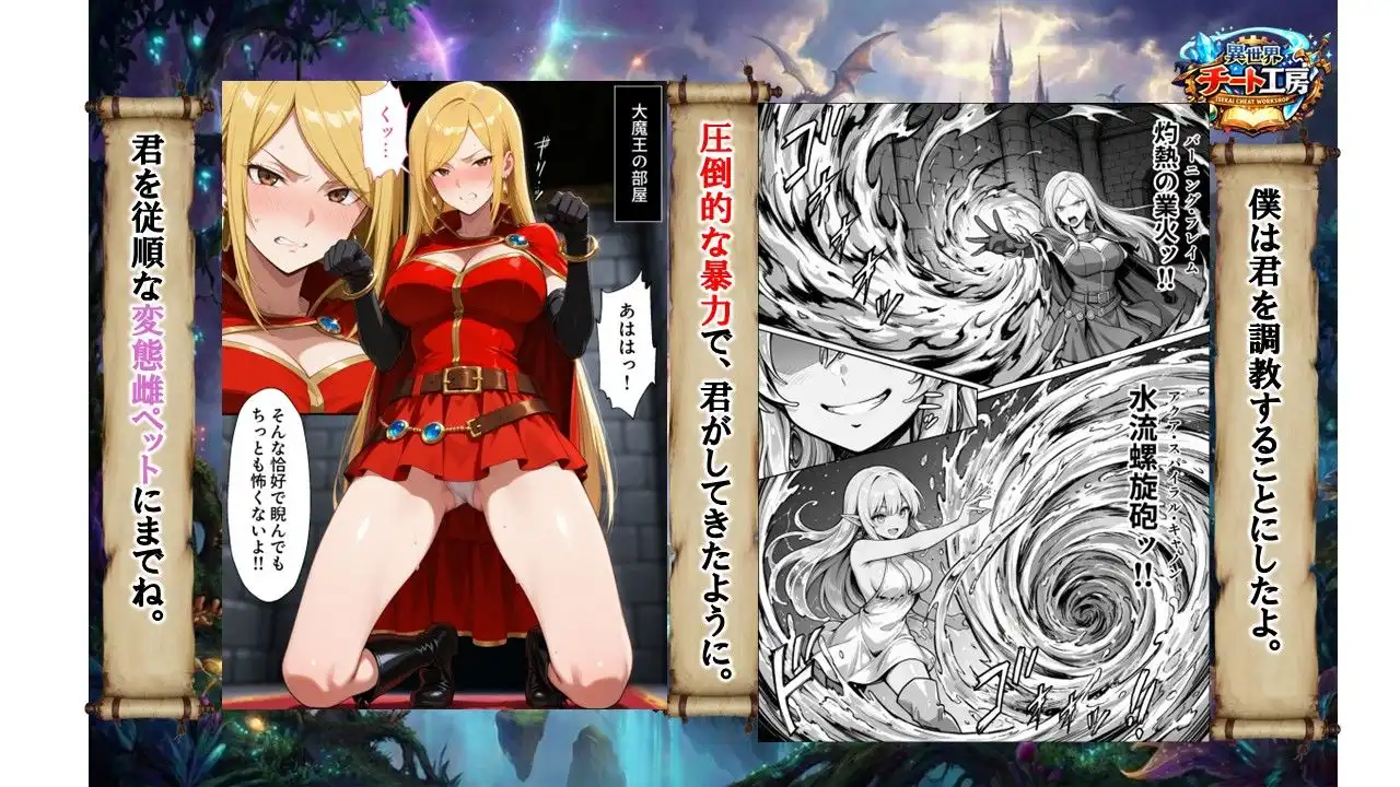 異世界でハズレジョブ『調教師』を与えられた僕は、女王と呼ばれた高慢高飛車お嬢様を可愛い雌豚ペットに完堕ちさせる。 - サンプル7