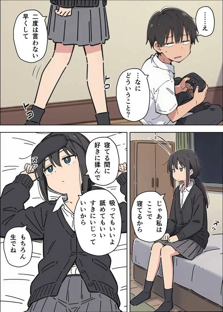 貧乳コンプレックスなジト目姉の育乳を手伝ったが大きくならないので中出しセックスすることになった話 - ページ24