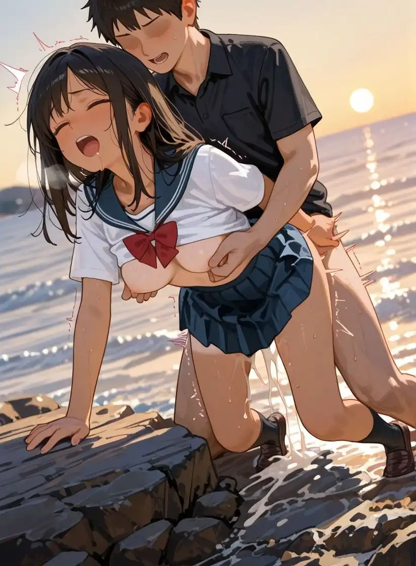 浜辺と褐色娘 - サンプル7