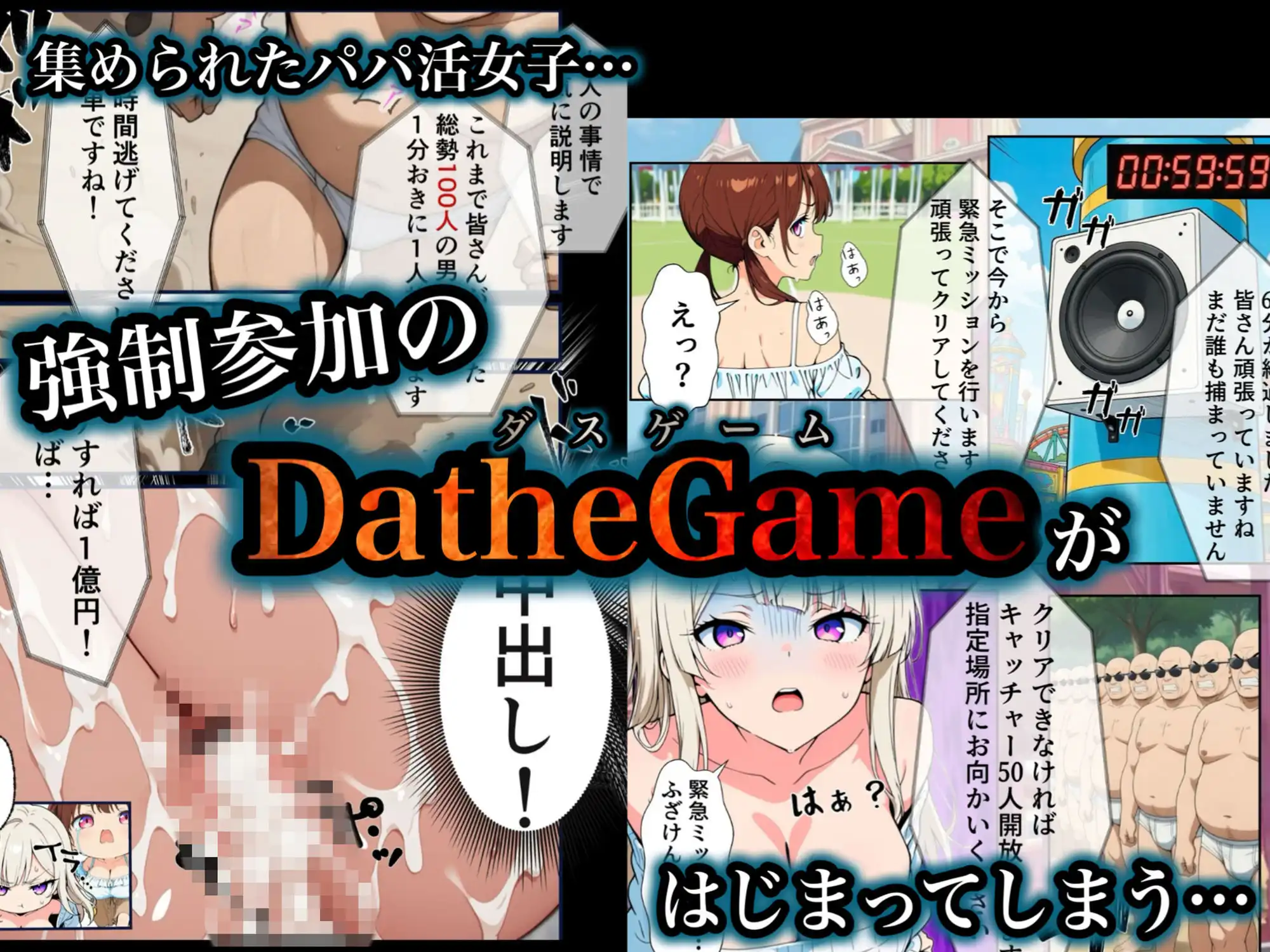 DatheGame〜悪徳パパ活女を捕まえれば全員中出し〜 - サンプル4