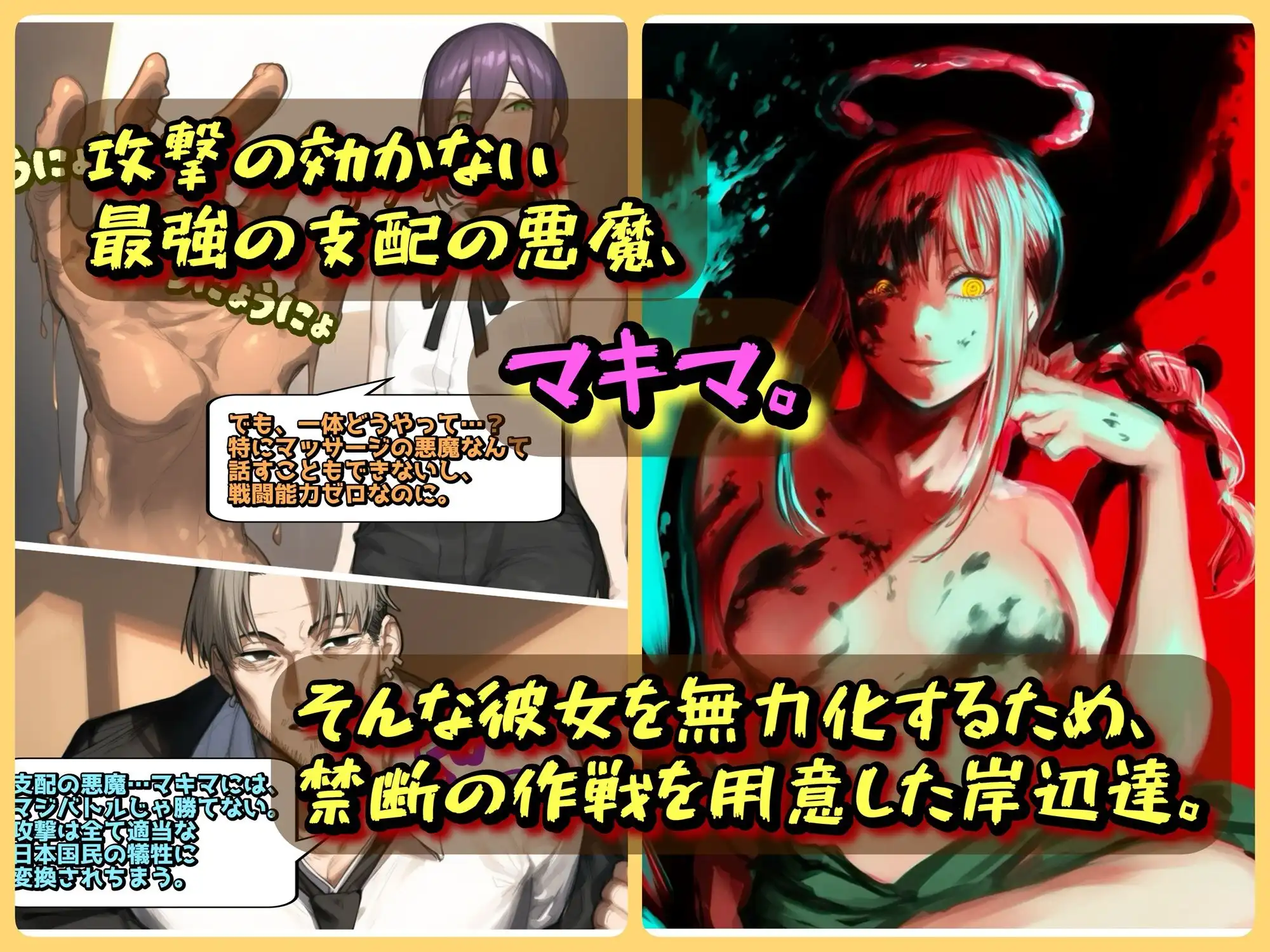 支配の悪魔の倒し方〜マキマ、くすぐりマッサージで陥落〜 - サンプル1