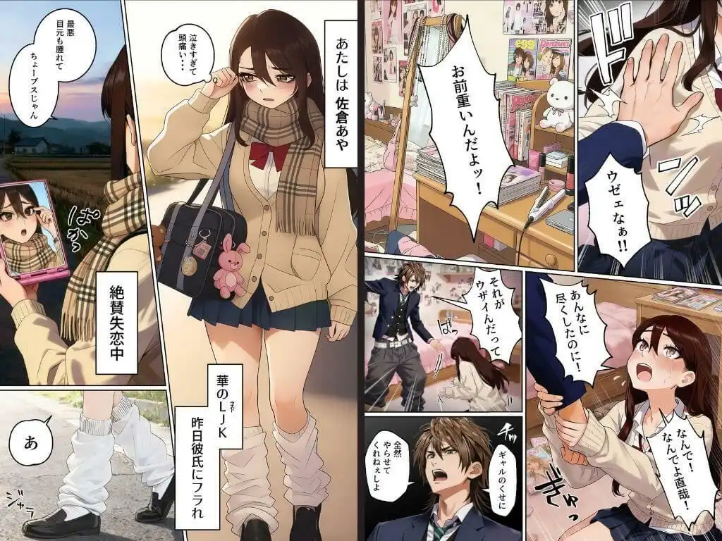 【実話】平成ギャル(18)がチャラ男に捨てられ、童貞幼馴染の価値に気づくまでwww - サンプル2