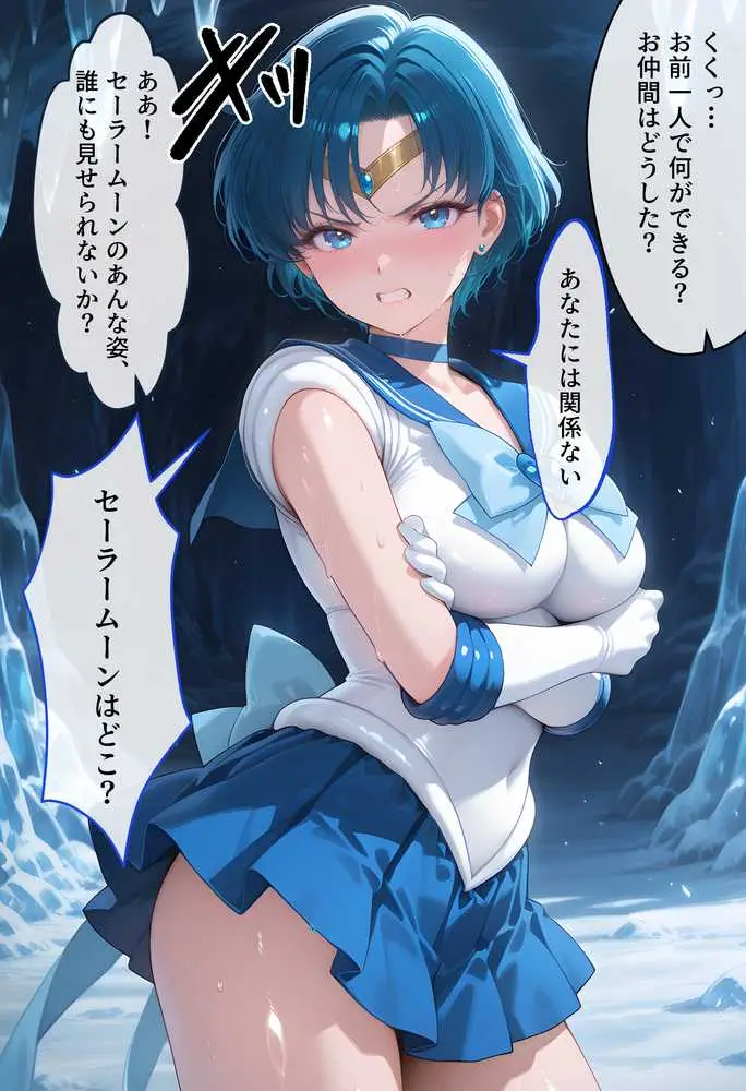 【セリフ付】悪魔に敗北〜快楽堕ちさせられた水の戦士編〜 - ページ04