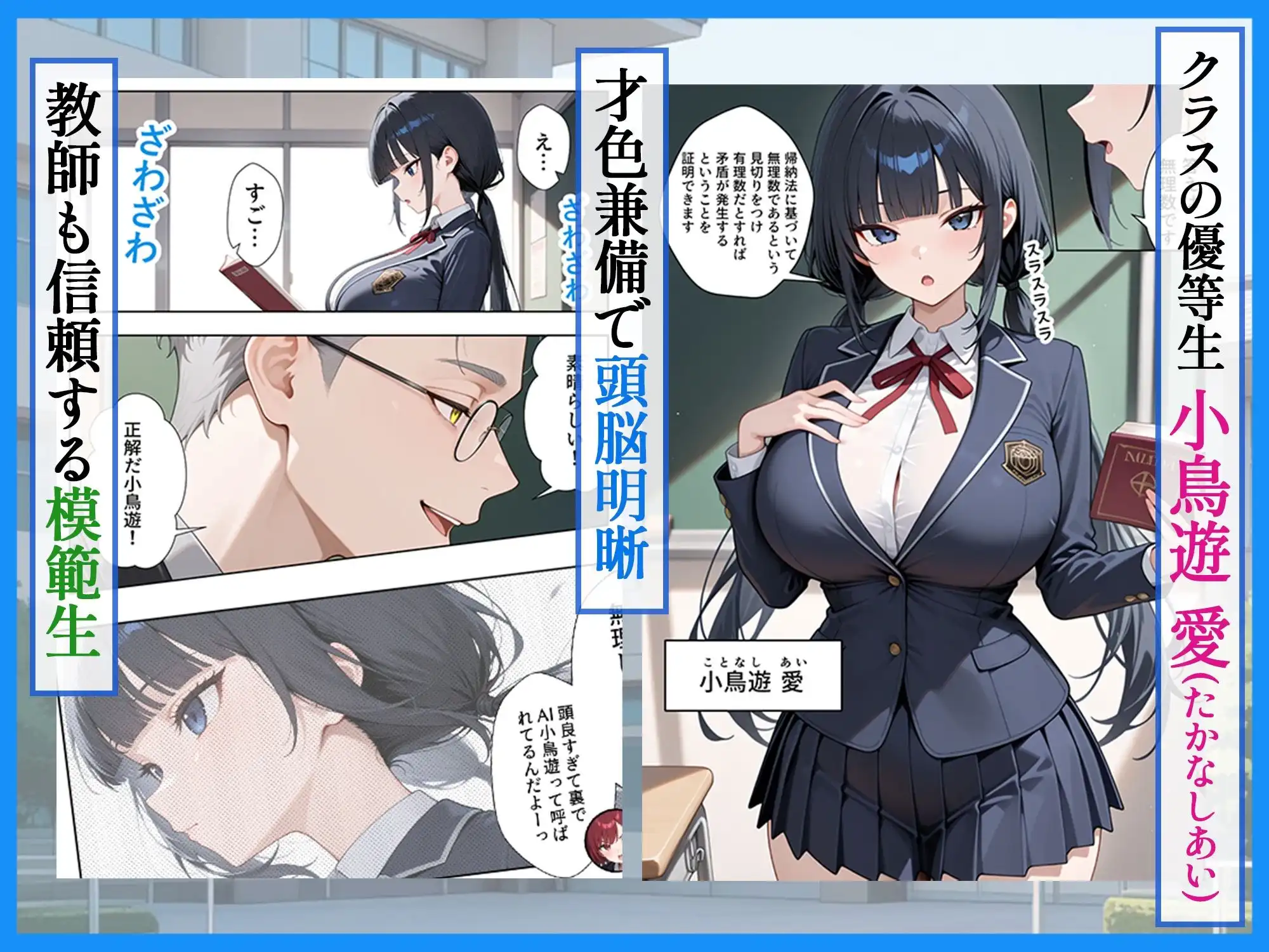 優等生の裏の顔 大好きな先生の弱味を握って寸止めの果てに中出しさせる話 - サンプル1