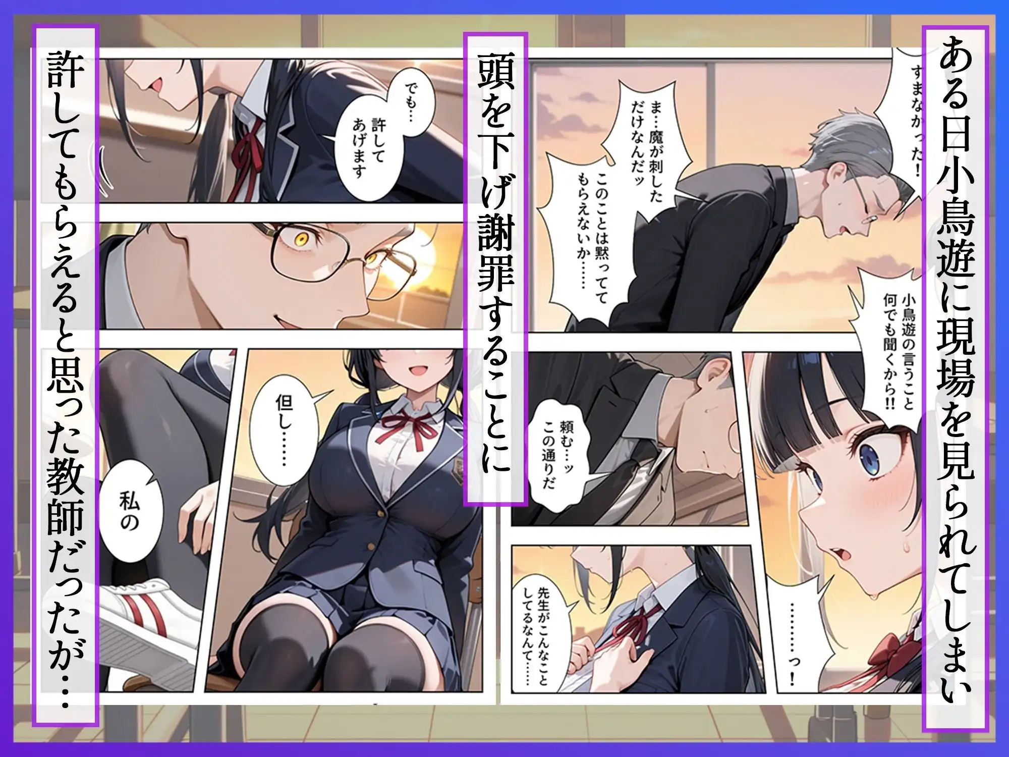 優等生の裏の顔 大好きな先生の弱味を握って寸止めの果てに中出しさせる話 - サンプル3