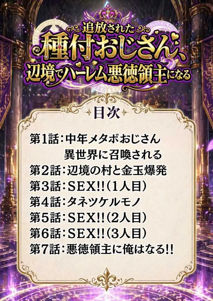 【異世界召喚】追放された種付けおじさん、辺境でハーレム悪徳領主になる - ページ02