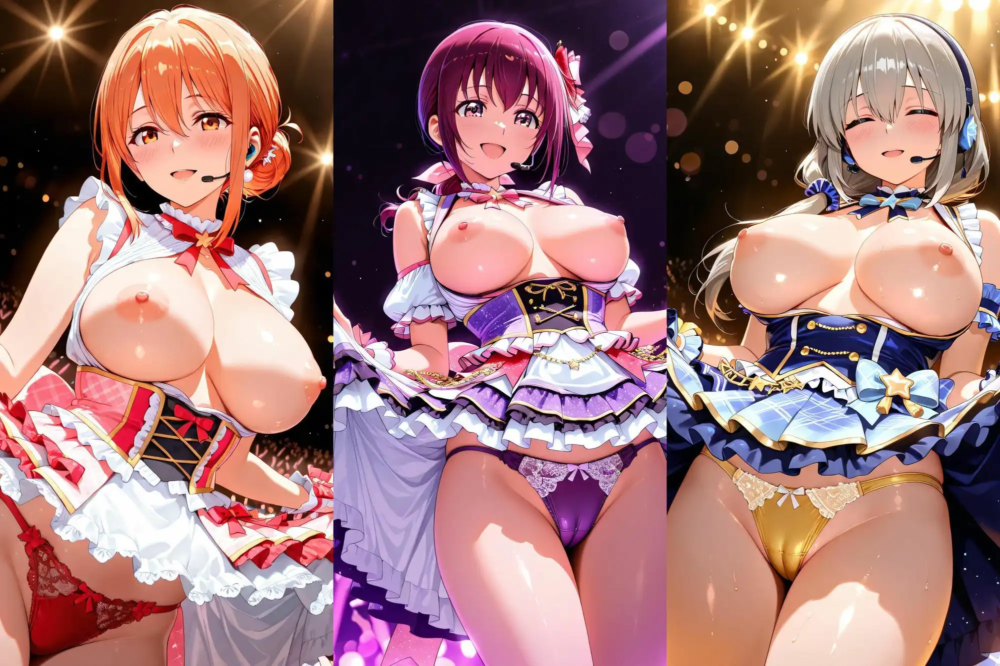人妻アイドルの絶頂中出しライブ - サンプル1