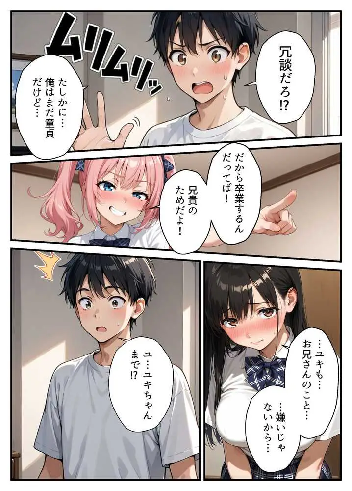 ドS妹とドM親友の挟み撃ち童貞卒業パーティー - ページ03