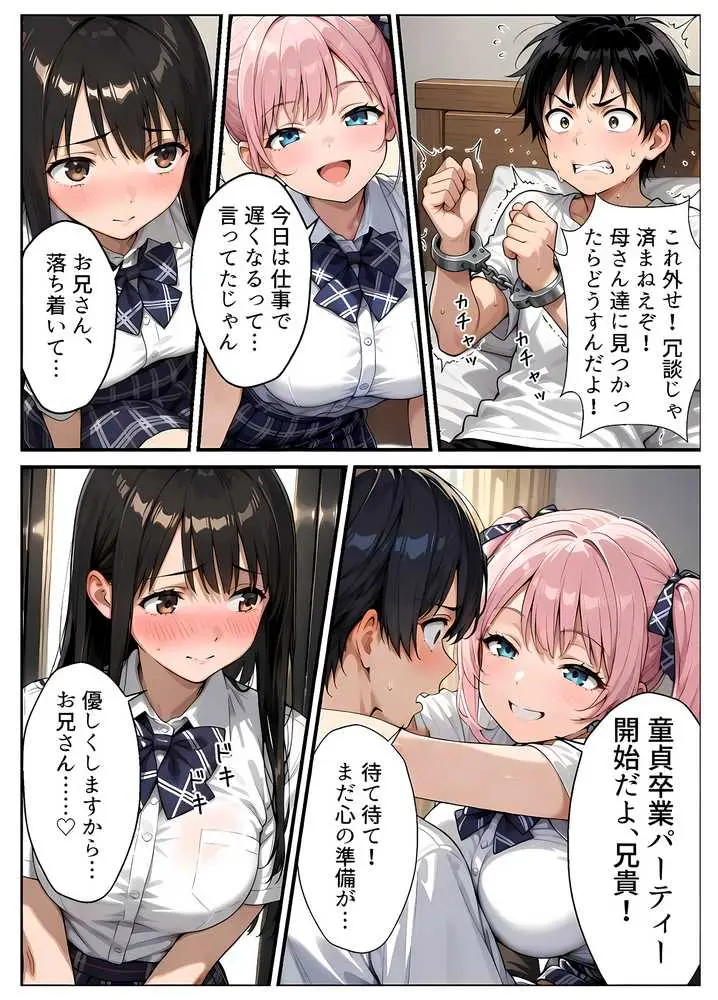 ドS妹とドM親友の挟み撃ち童貞卒業パーティー - ページ08