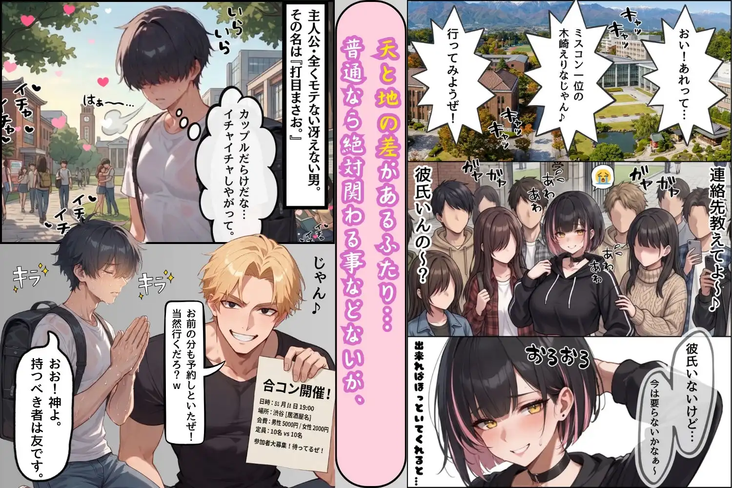 ヘタレの僕が大学ミスコン1位をお持ち帰りしたらセックス耐久させられた話。 - サンプル2