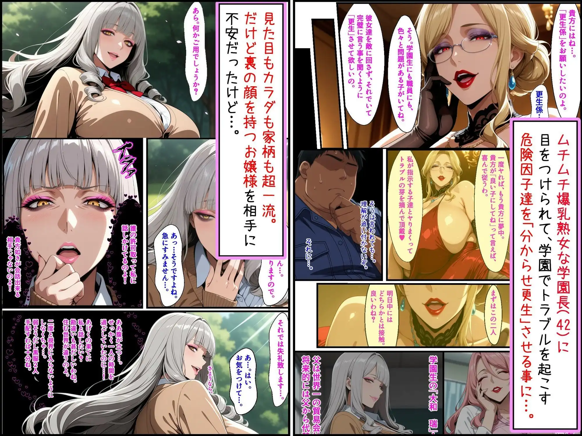 爆乳お嬢様もドスケベ熟女も特異体質で更生させる!学園長も先生もメイドも学園生も完堕ちさせてラブラブする話 - サンプル3