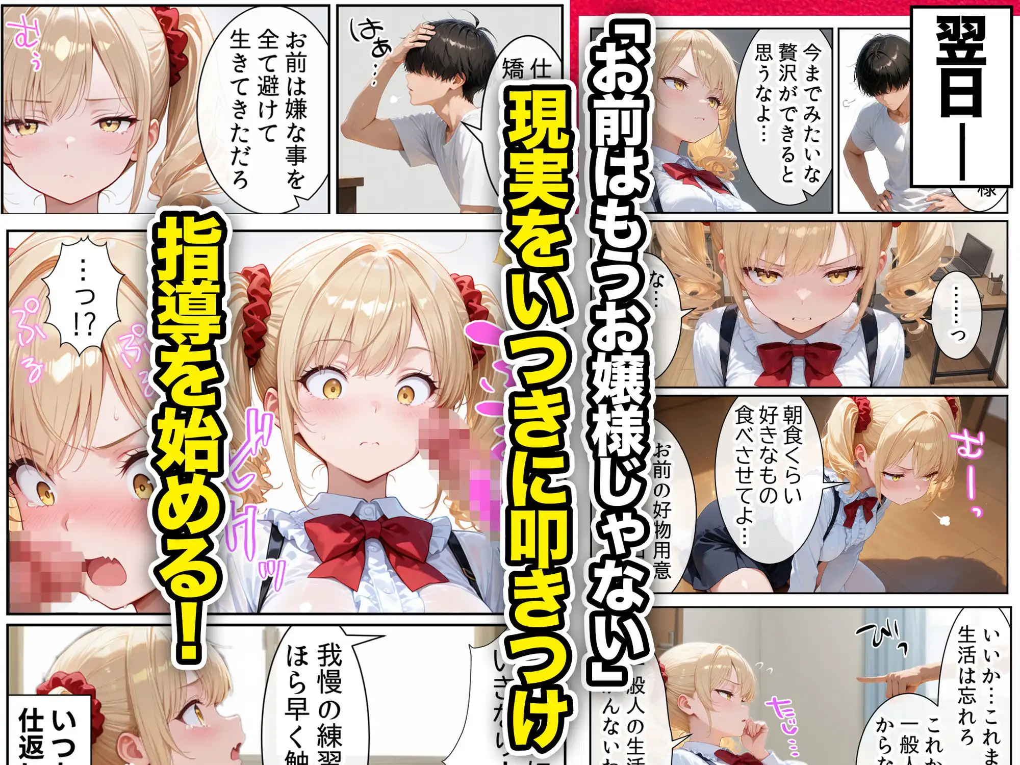 庶民をバカにしてた没落令嬢の幼馴染を俺だけのメイドに調教した話〜前編〜