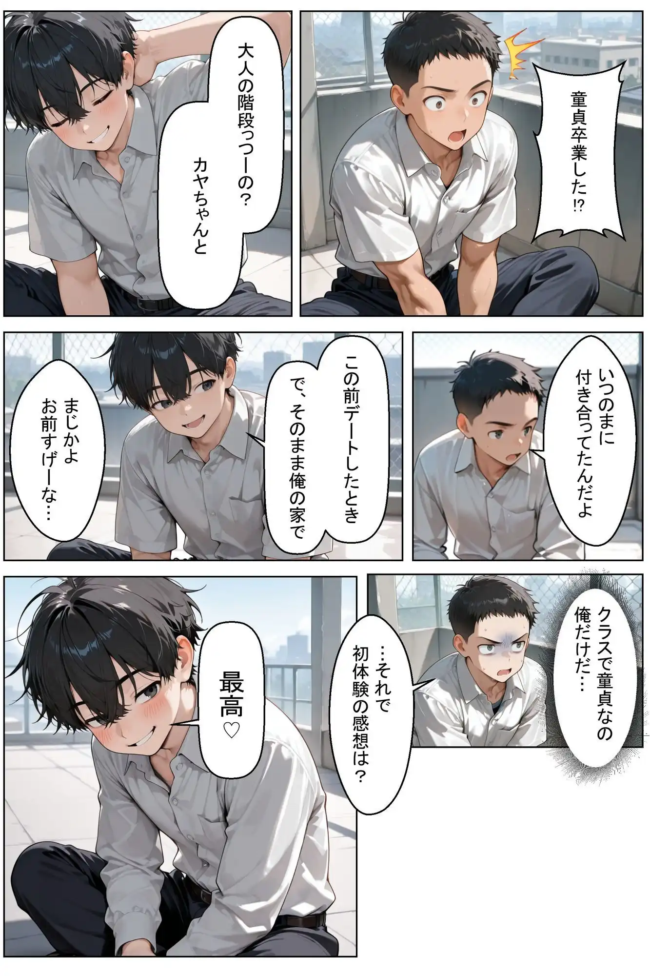 初めてできた彼女は巨乳のクラスメイトでした