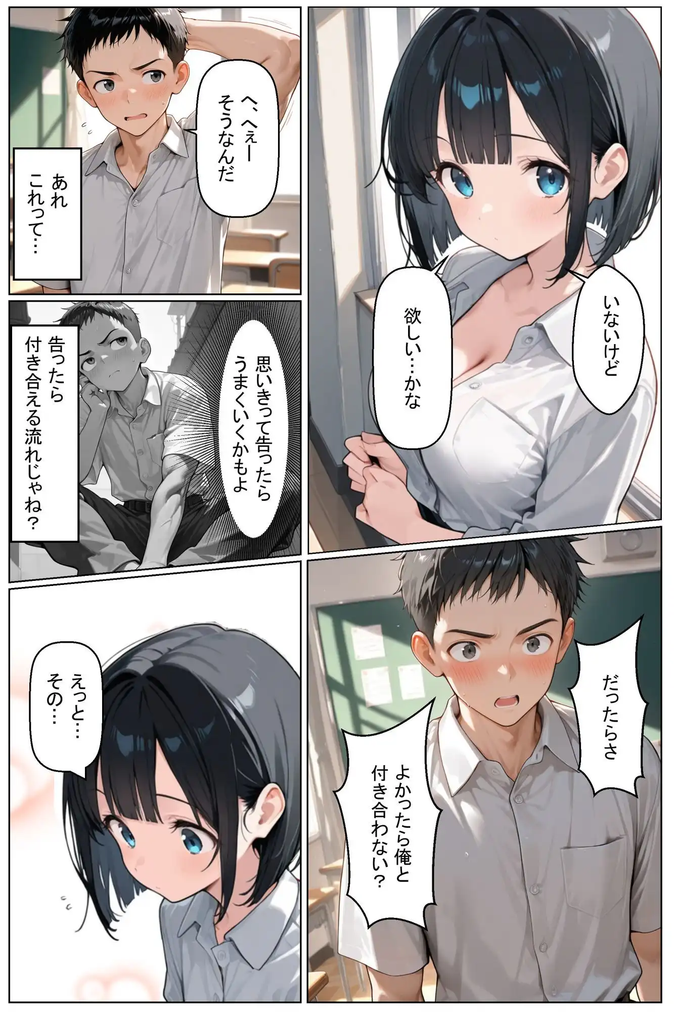初めてできた彼女は巨乳のクラスメイトでした