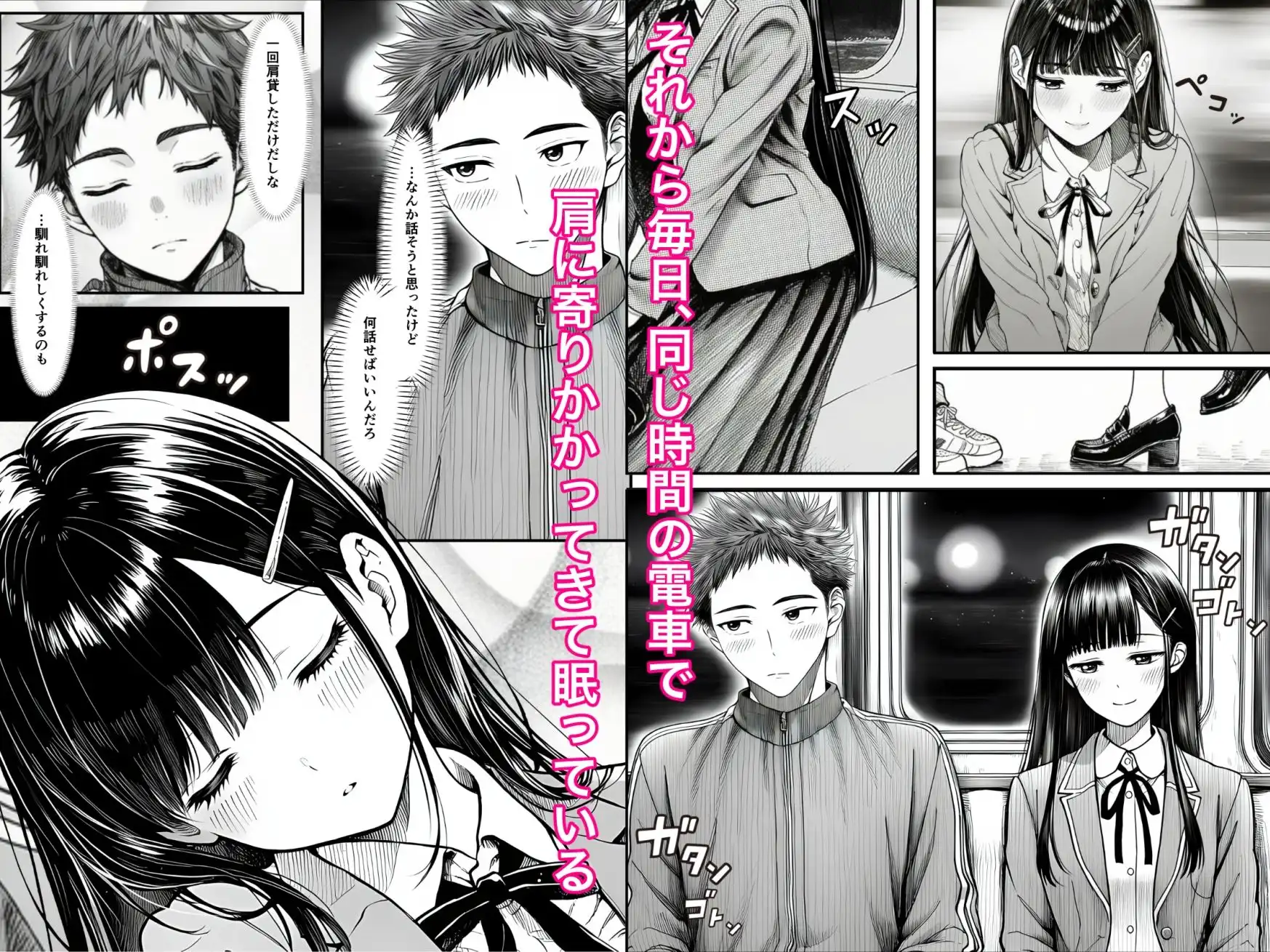 電車で何度も肩にもたれかかってくる女の子と、子作りセックスしてしまった - サンプル2