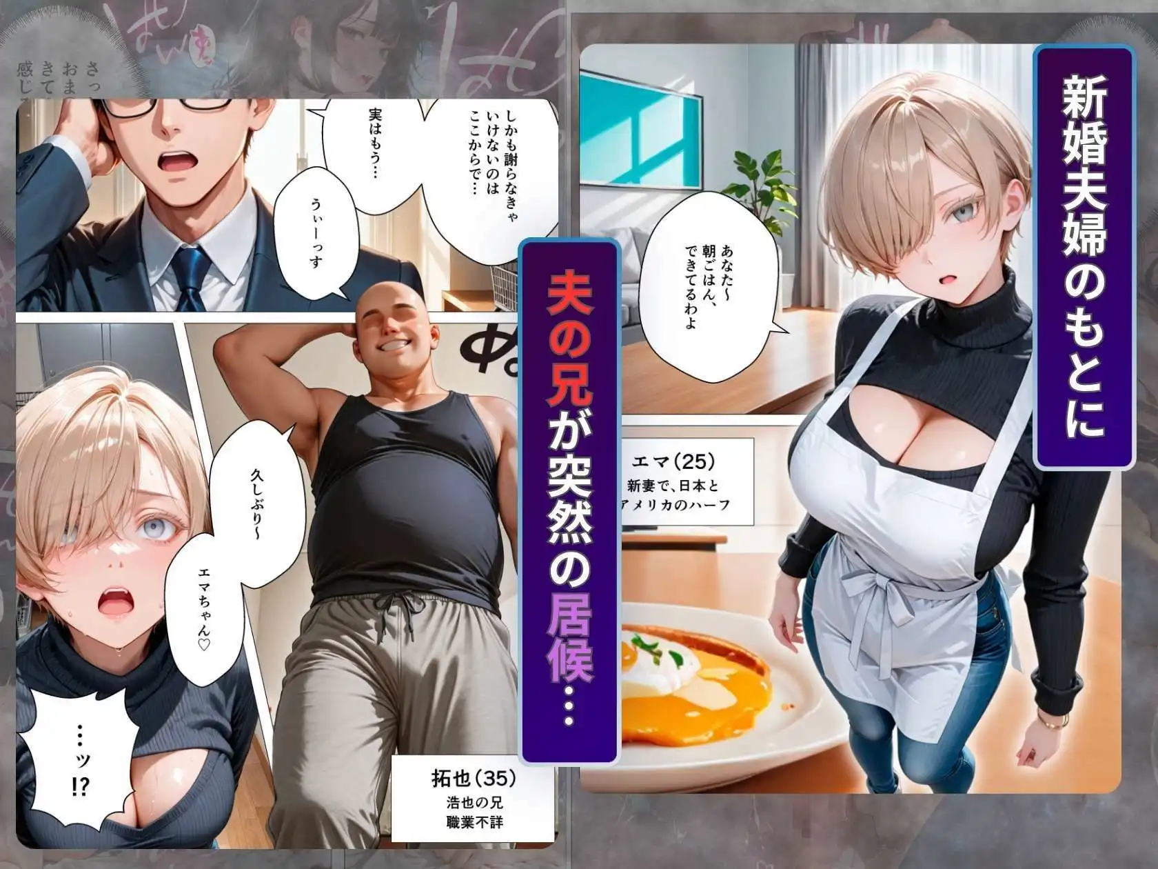 キモ義兄と強●同居〜初めてのデカチンで汗だく本気セックス、乳首ビンビン放尿アクメに堕ちた新妻〜 - サンプル1