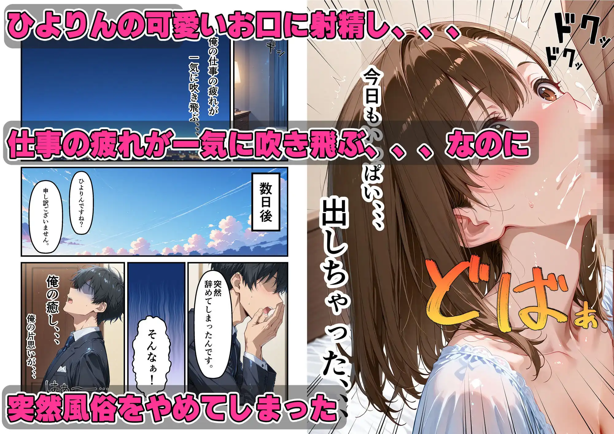 あざと可愛い風俗嬢は俺の部下?実はドMな彼女に生はめセックス〜俺のチンポでイキまくる - サンプル2