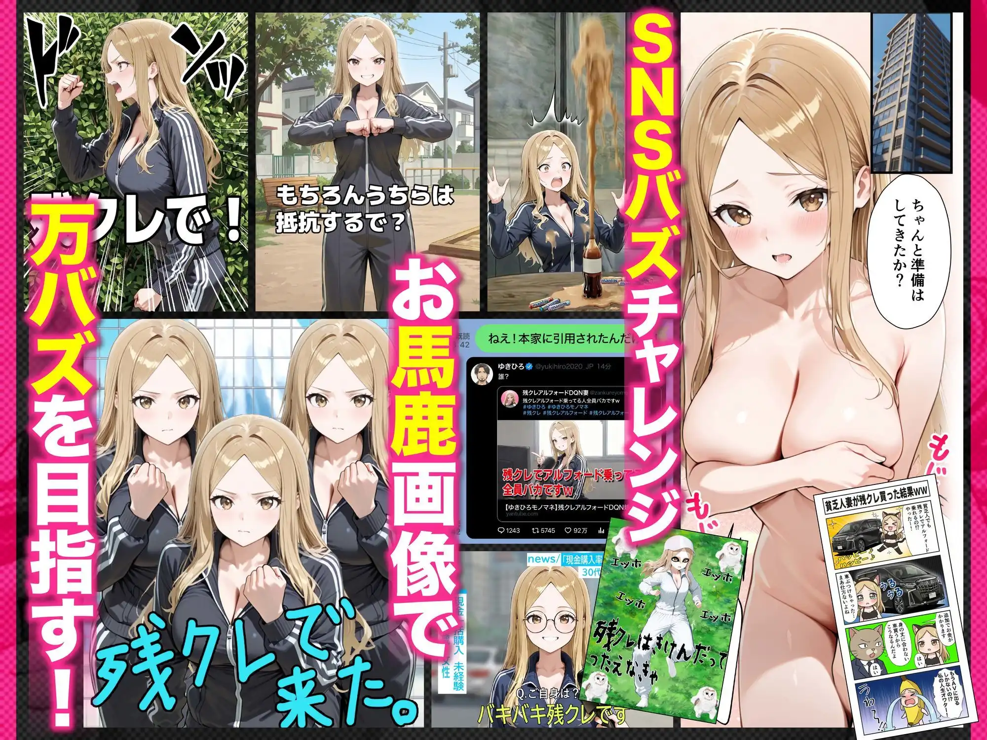 残クレアルフォード元ヤン人妻(32歳3人子持ちママ)NTR PART3(SNSバズチャレンジ編) - サンプル7