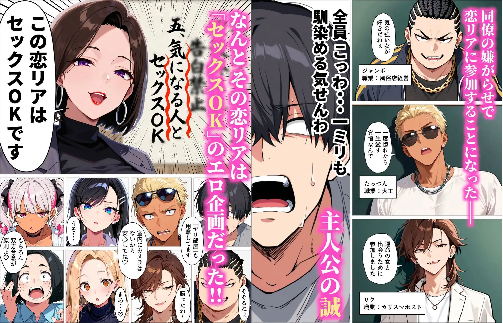 ギャル上等〜「セックスOK」の恋愛リアリティーショーで童貞が巨根無双する話〜